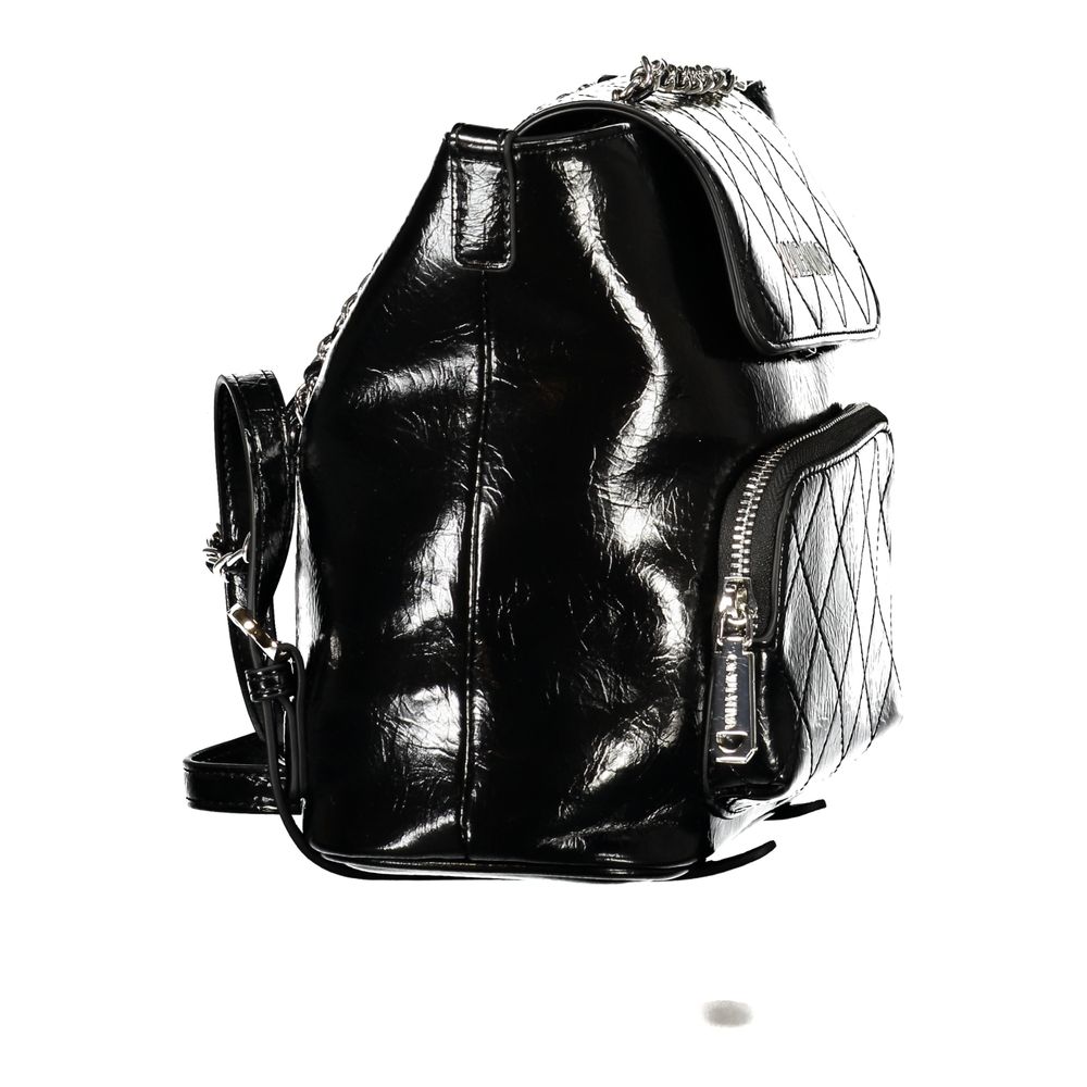 Mario Valentino Black Polyurethane Women's Backpack Mario Valentino