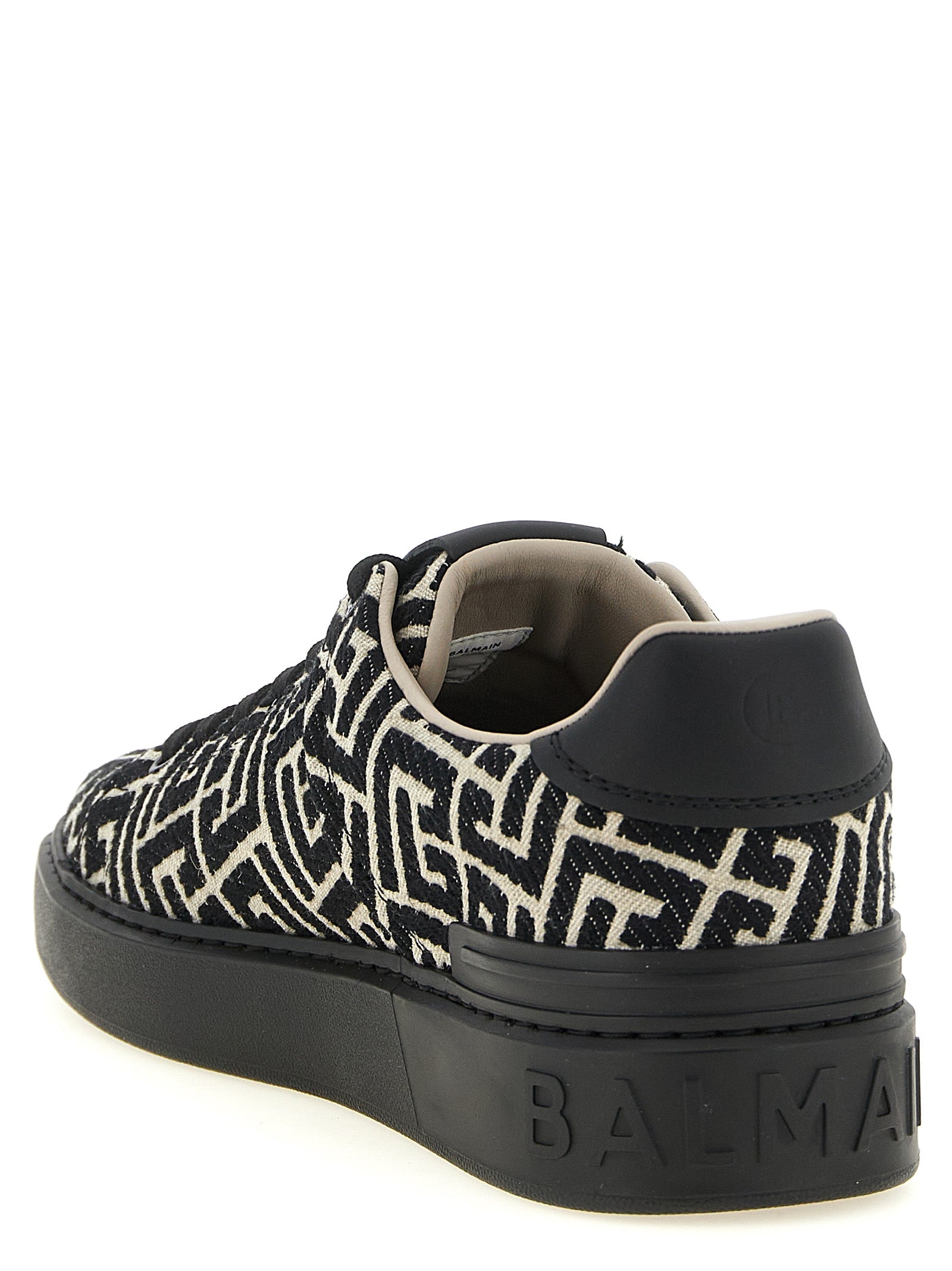 Balmain Bicolor Cotton Low Top Sneakers Balmain