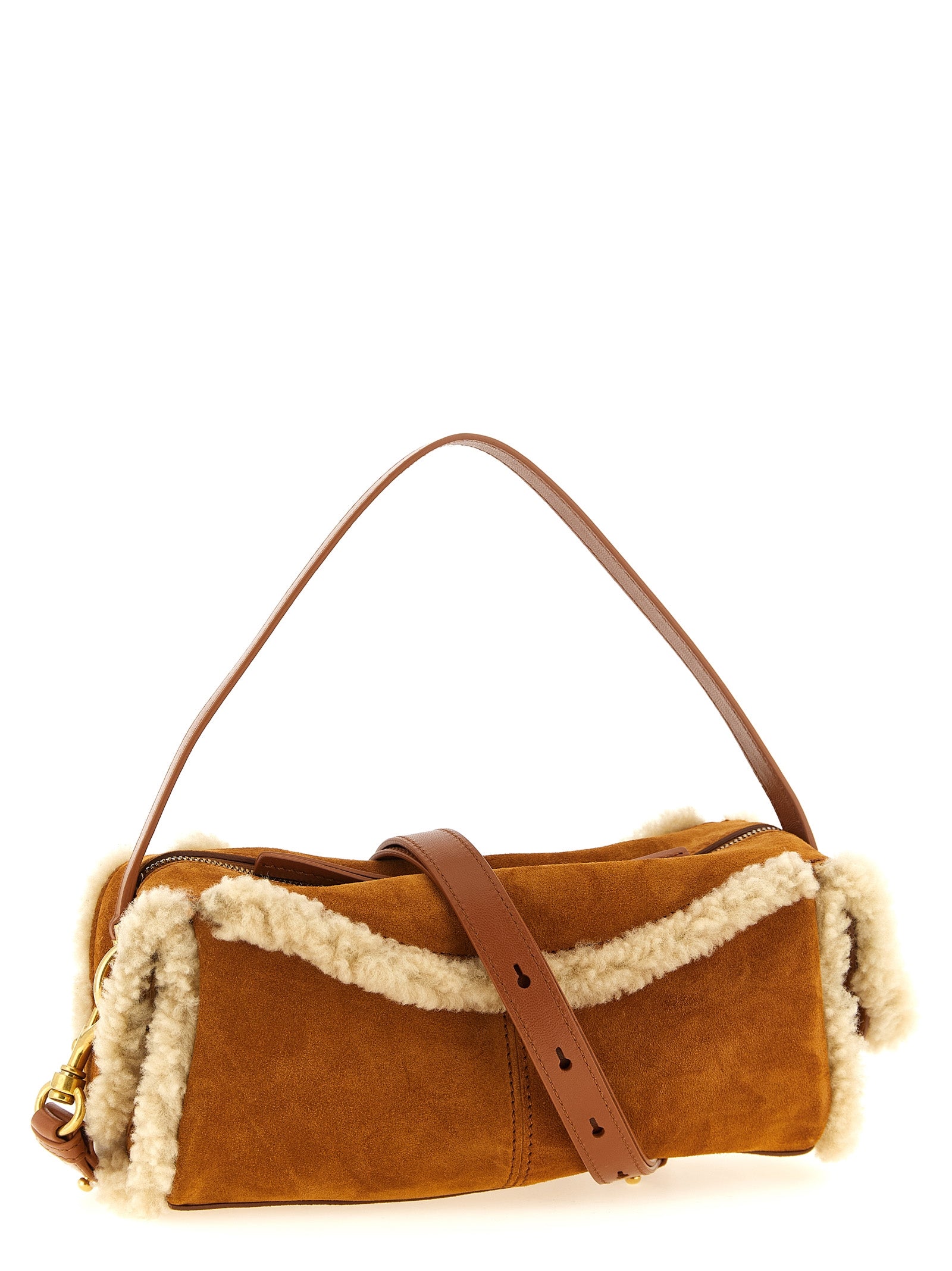 Balmain Brown Calfskin Shoulder Bag Balmain