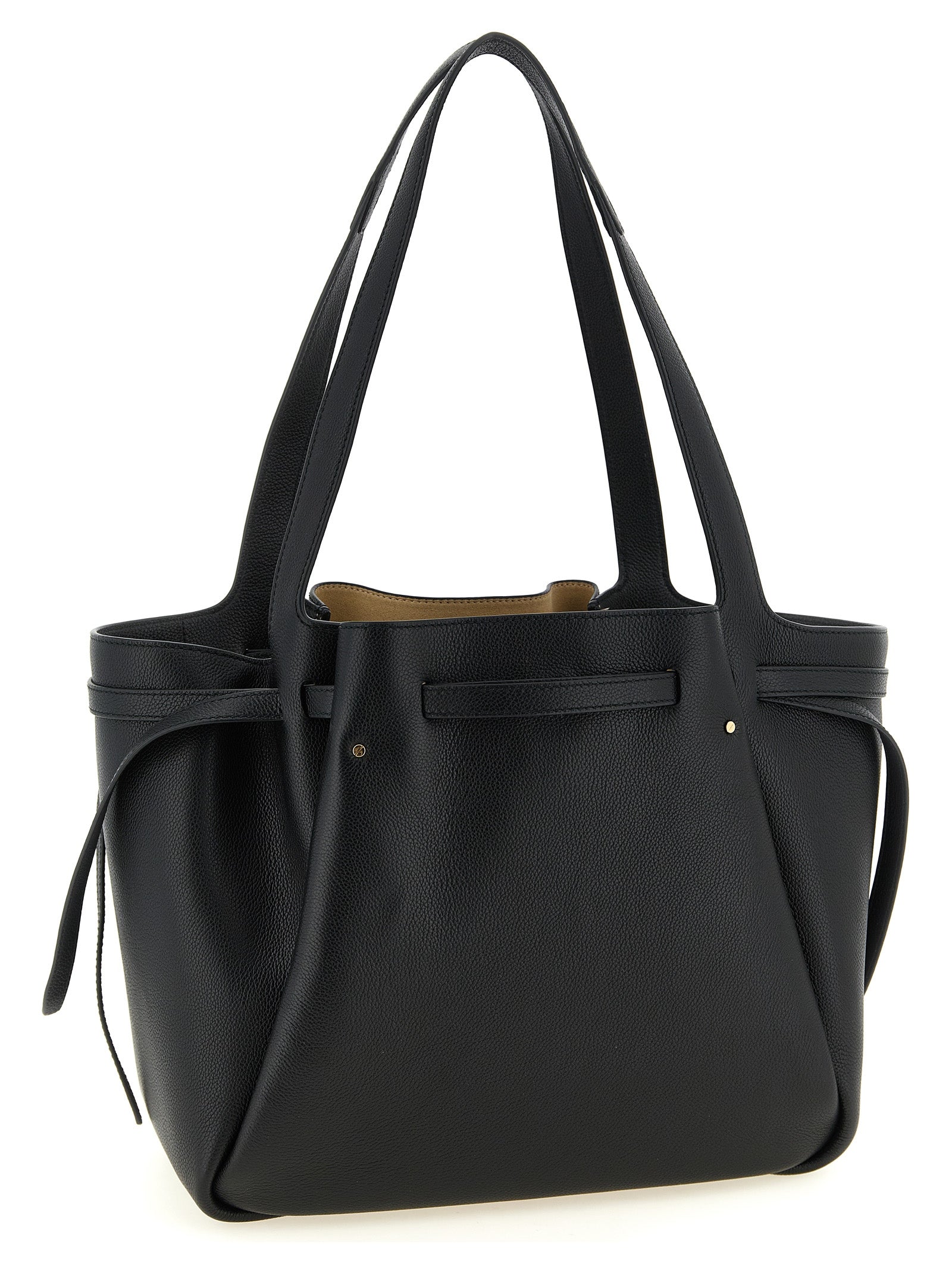 Tory Burch Black Cowhide Tote Bag Tory Burch