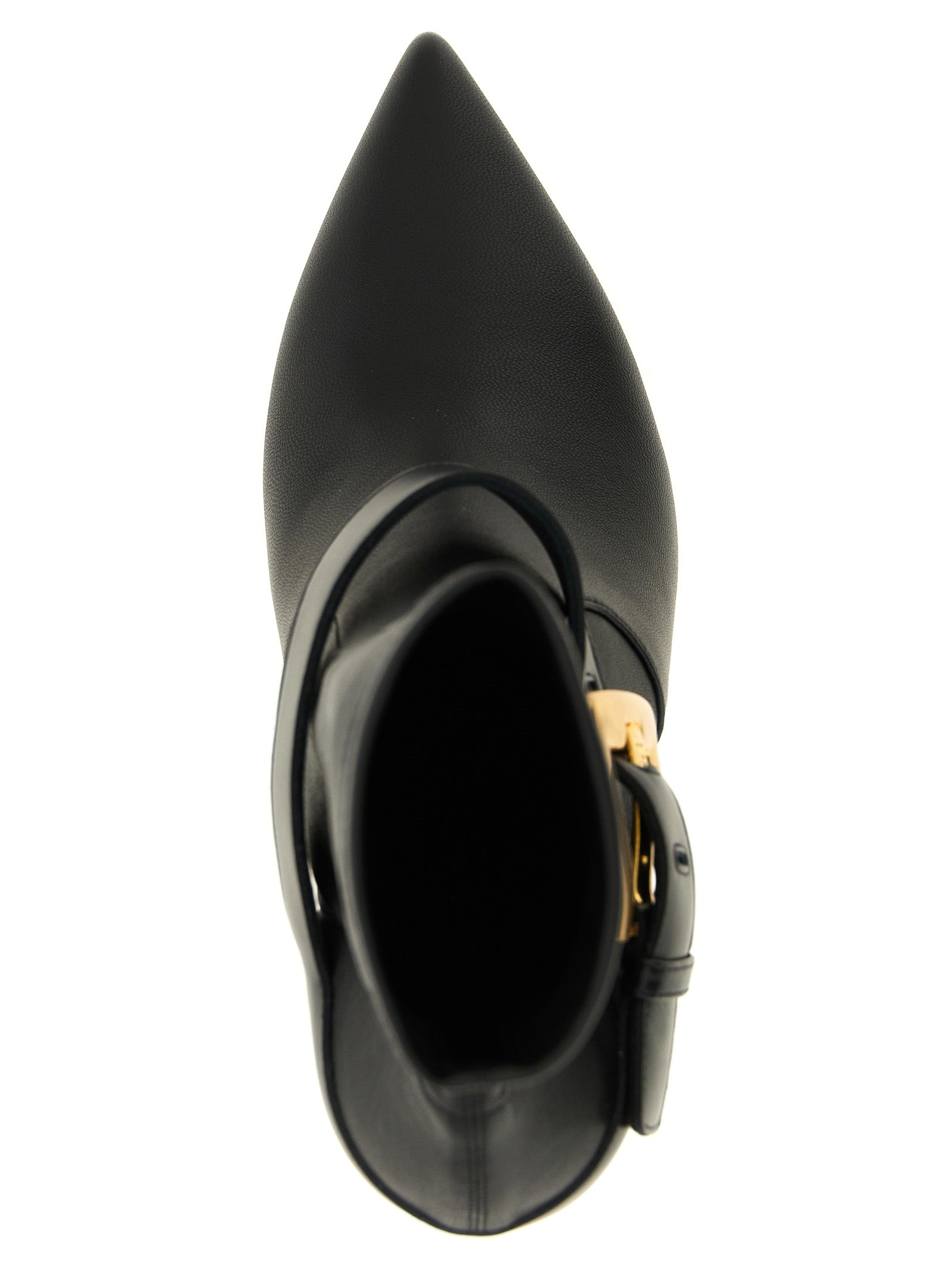 Balmain Black Lamb Leather Ankle Boots Balmain