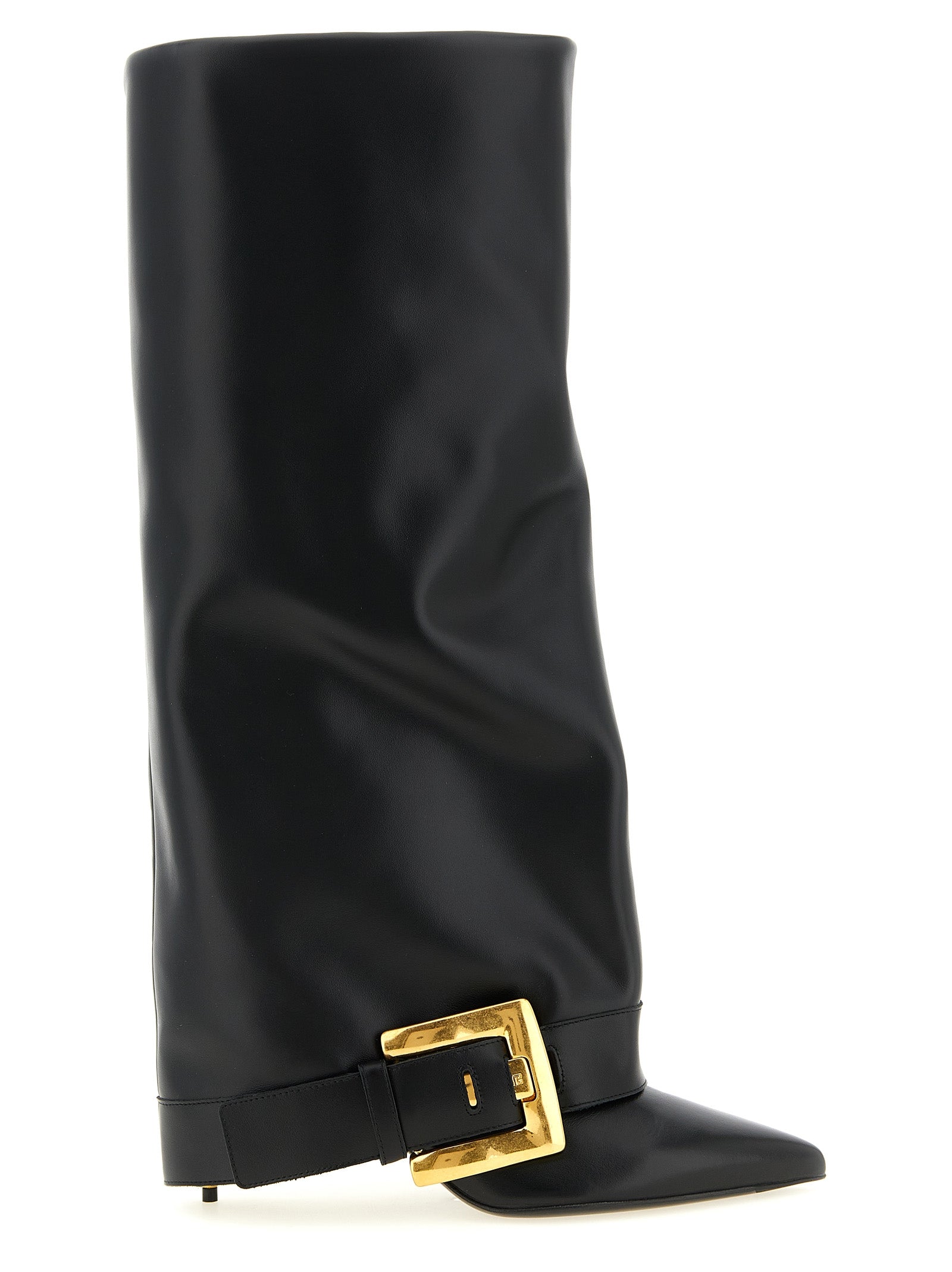 Balmain Black Calfskin Over The Knee Balmain