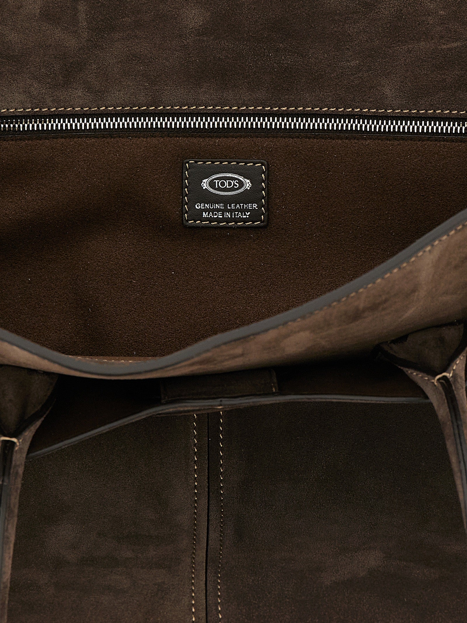 Tod's Brown Calfskin Handbag Tod's