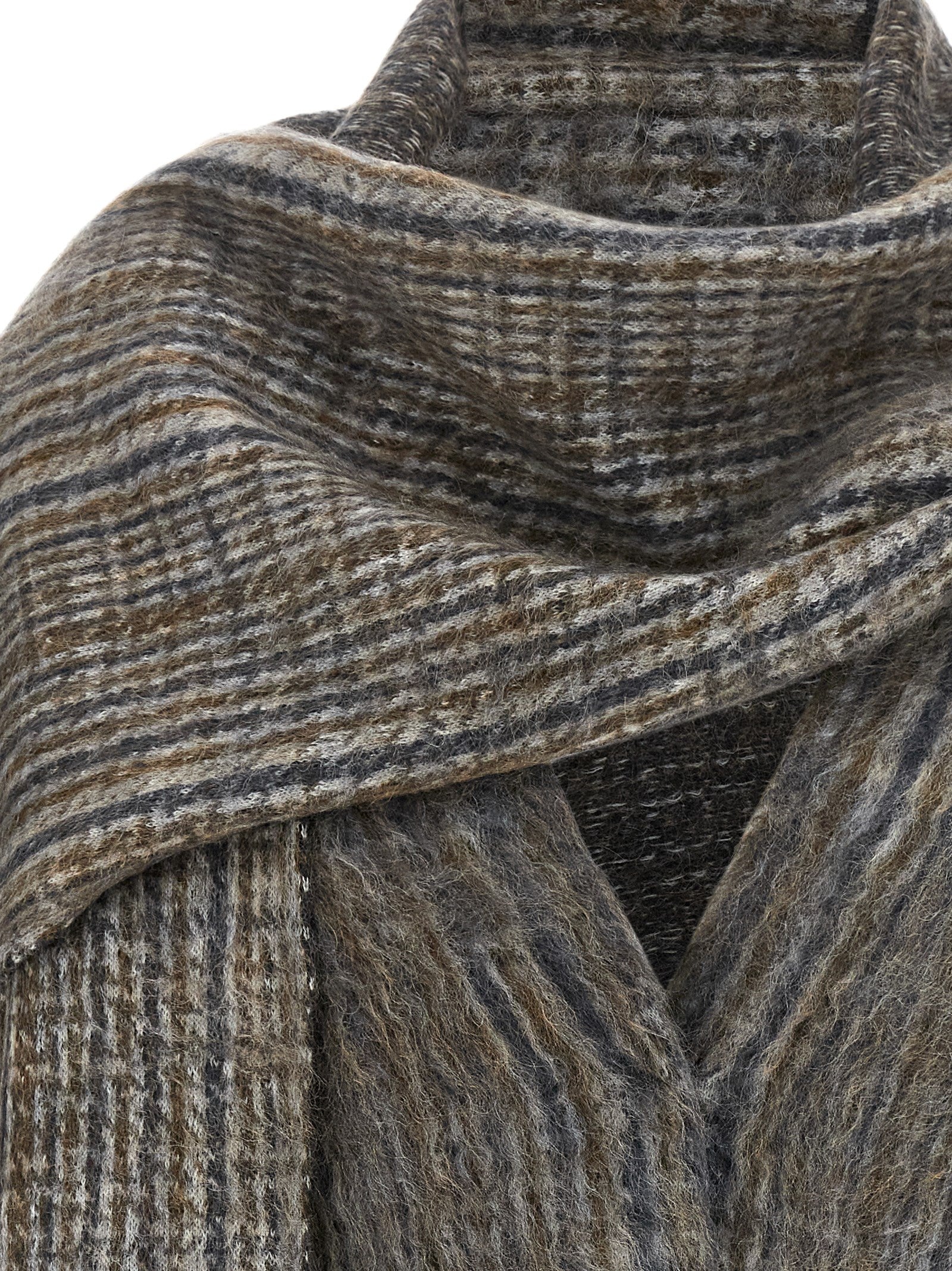 Brunello Cucinelli Gray Wool Cardigan Brunello Cucinelli