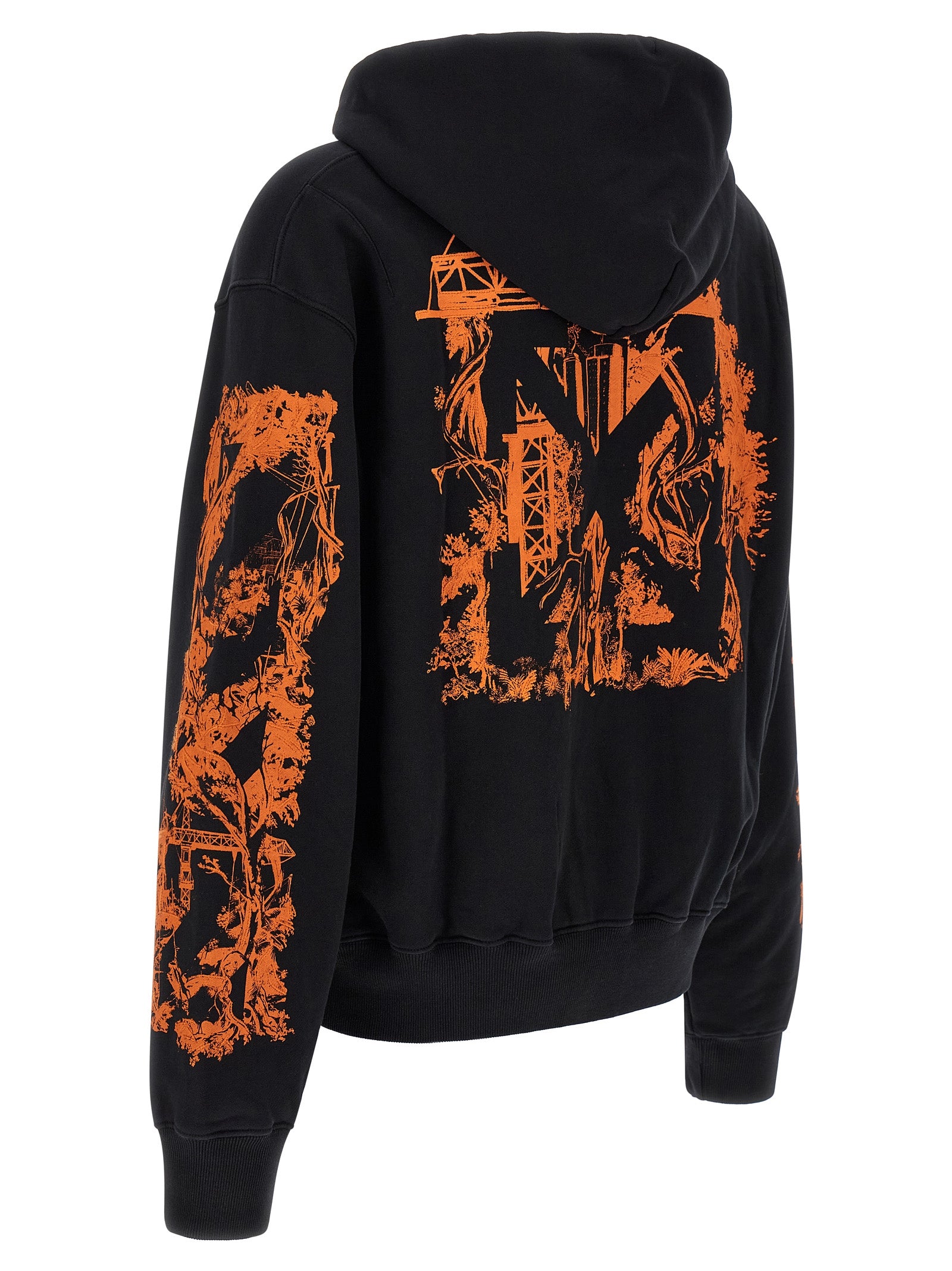 Off-White Black Cotton Sweatshirt Off-White
