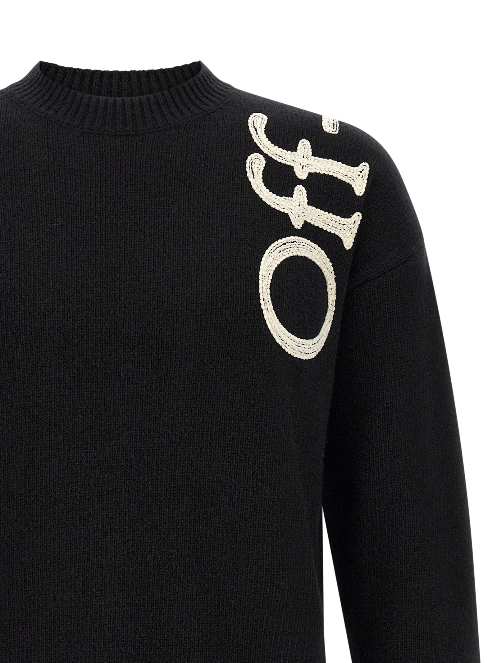 Off-White Bicolor Wool Cardigan Off-White