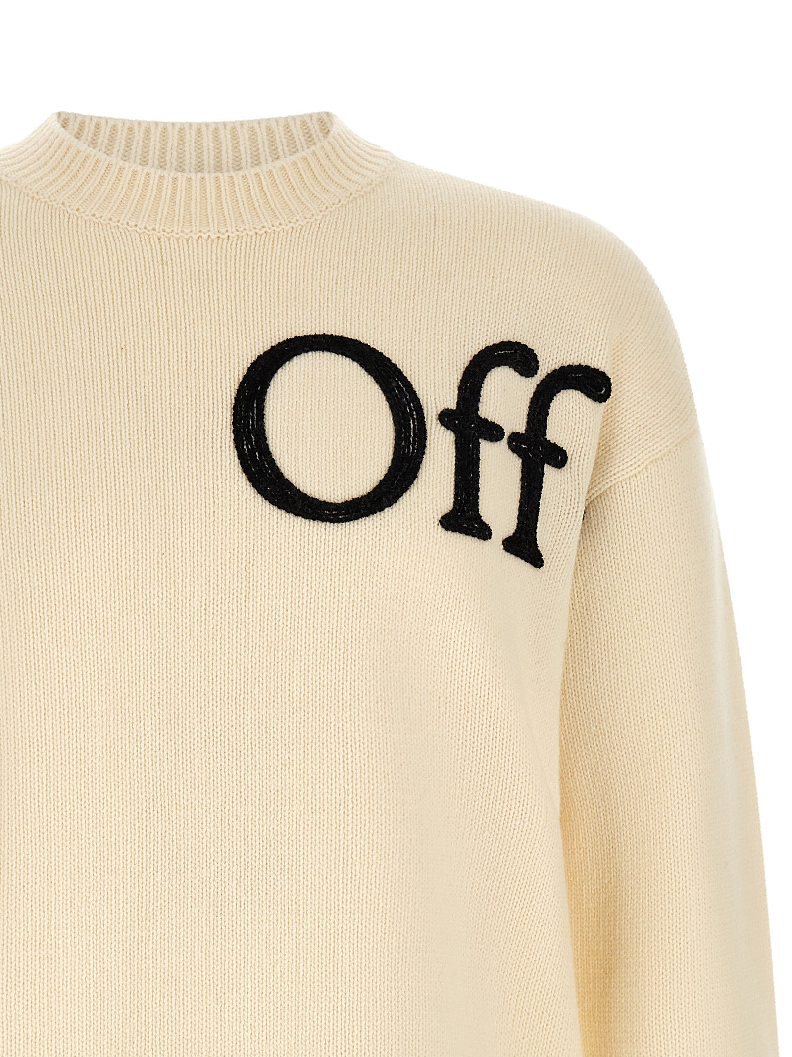 Off-White White Wool Cardigan Off-White