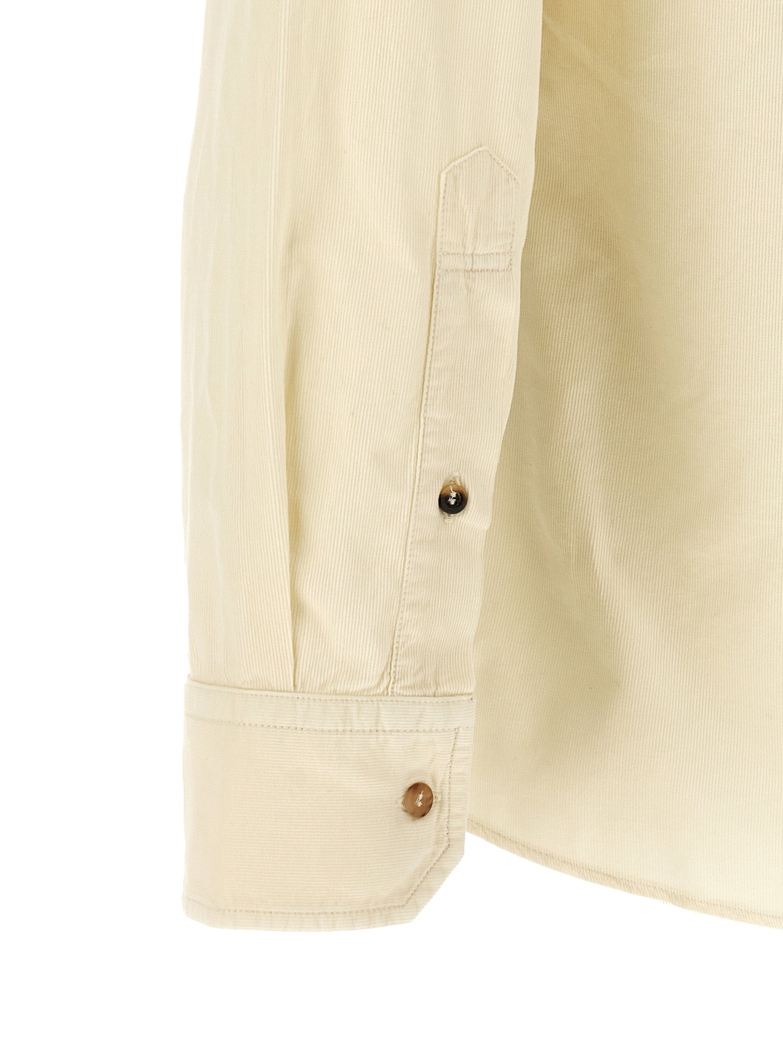 Brunello Cucinelli White Cotton Blouse Brunello Cucinelli