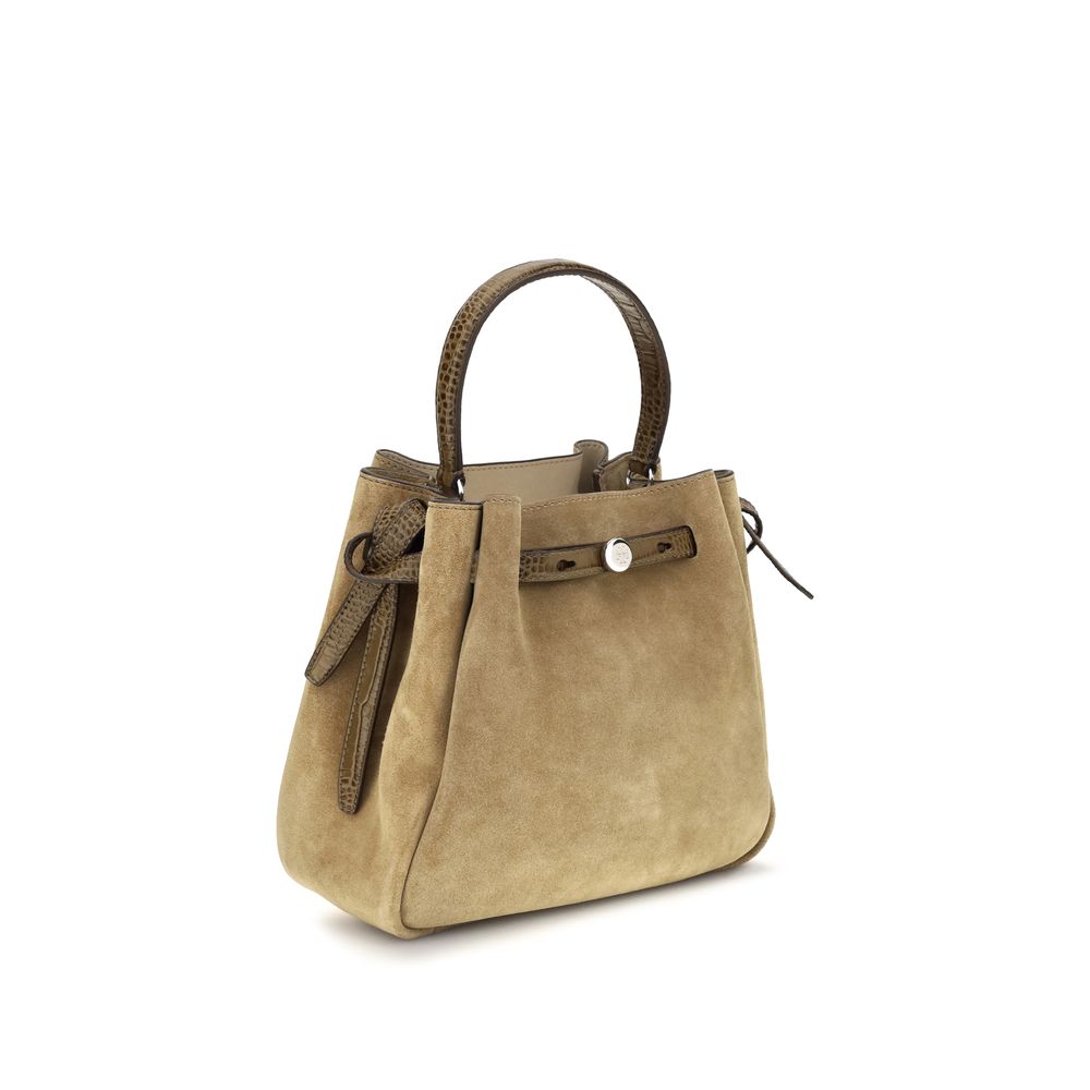 Tory Burch Beige Suede Leather Backet Bag Tory Burch