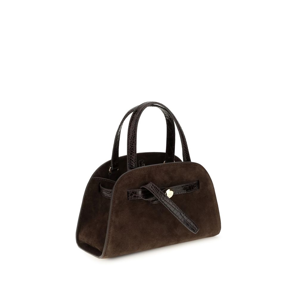 Tory Burch Brown Suede Leather Shoulder Bag Tory Burch
