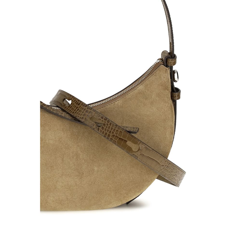 Tory Burch Beige Suede Leather Shoulder Bag Tory Burch