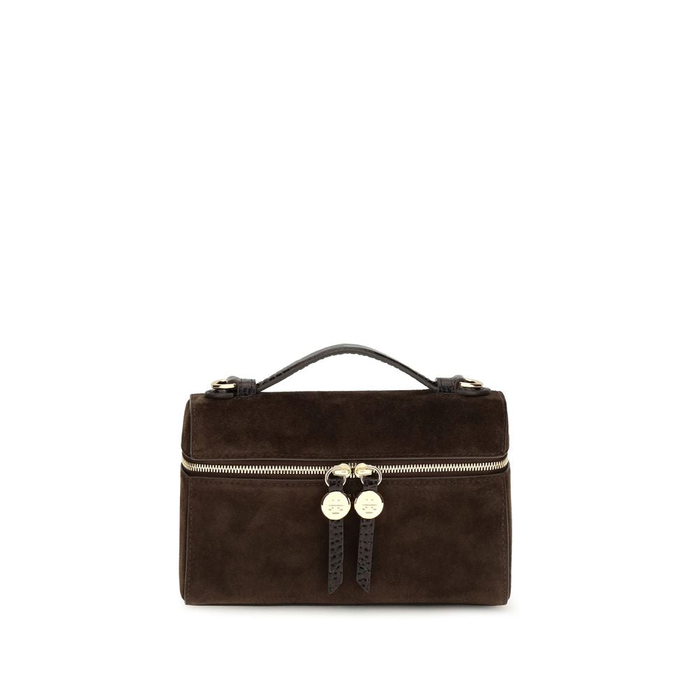 Tory Burch Brown Suede Leather Shoulder Bag Tory Burch