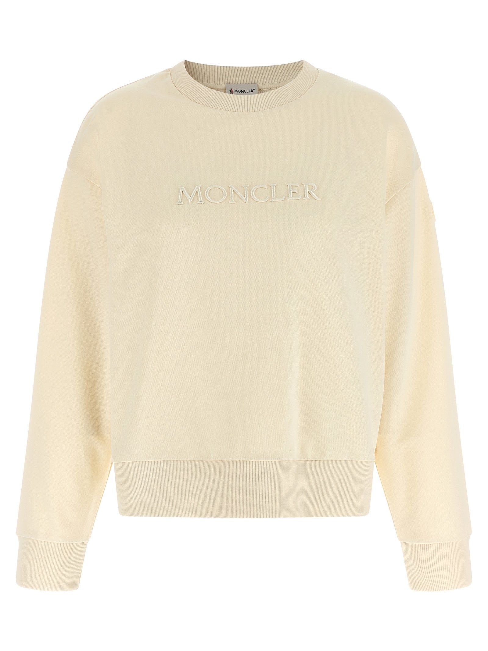 Moncler Beige Cotton Sweatshirt Moncler