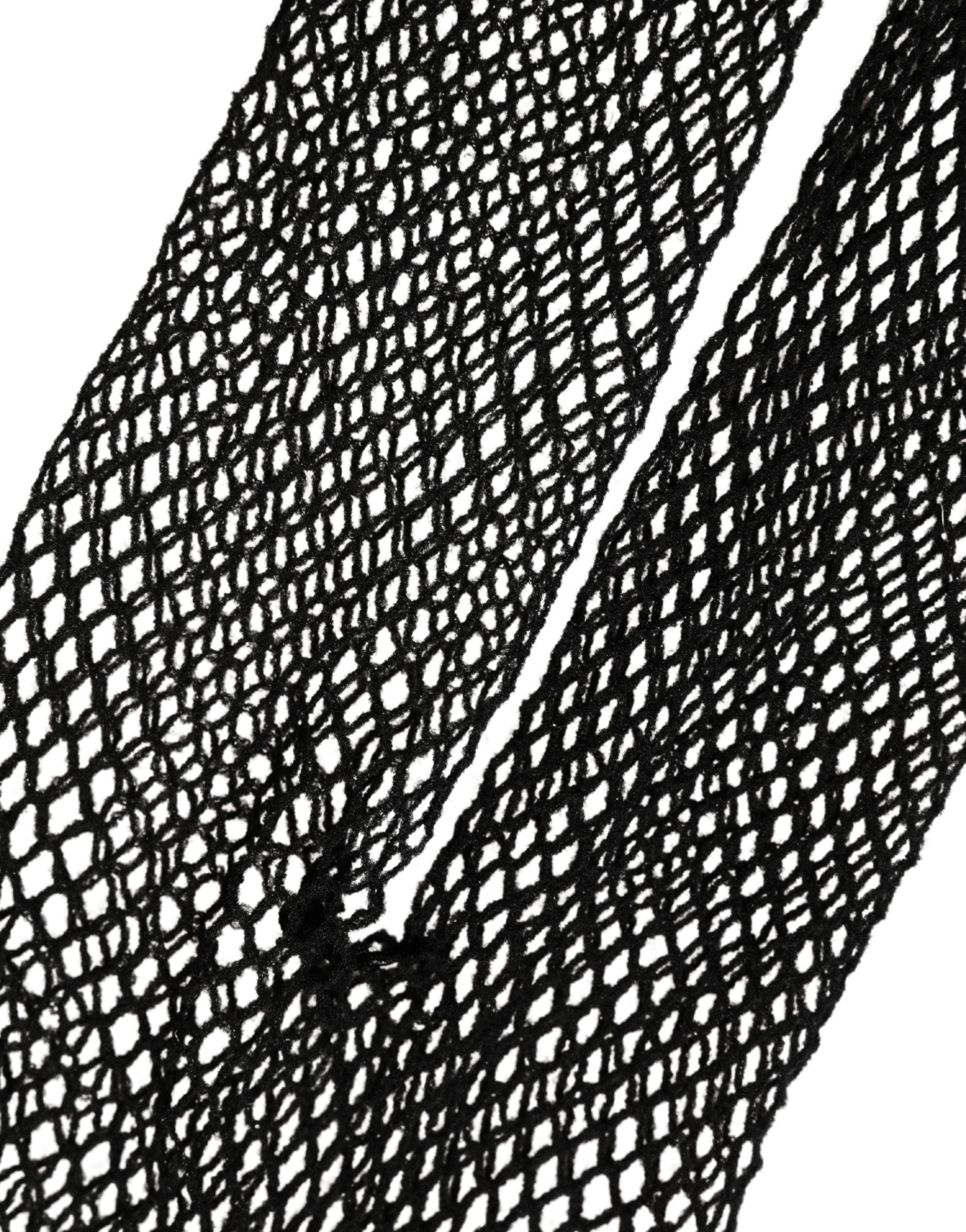 Dolce & Gabbana Black Fishnet Nylon Tights Stocking Pantyhose Socks Dolce & Gabbana