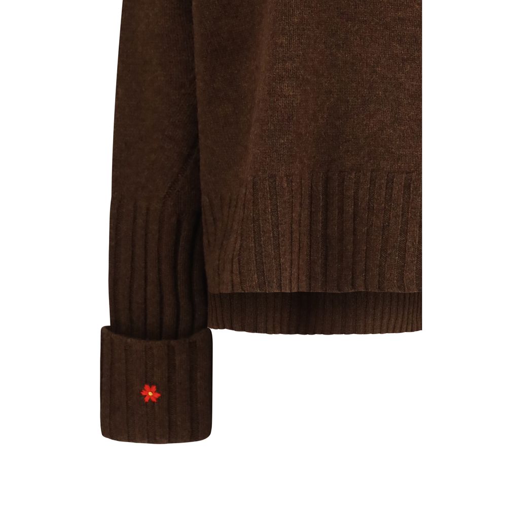 Tory Burch Brown Wool Oves Aries Sweatshirt Tory Burch