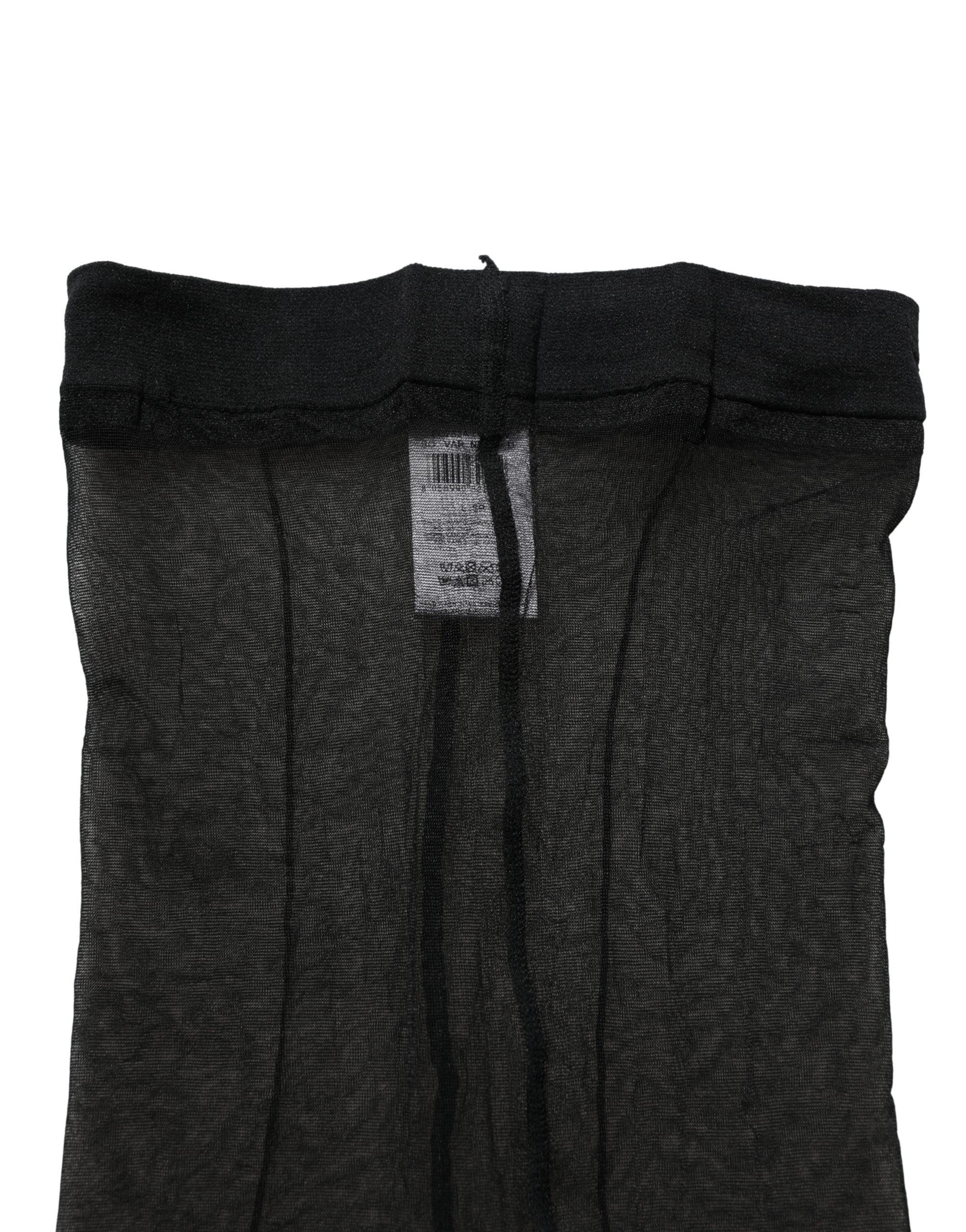 Dolce & Gabbana Black Nylon Tights Stocking Pantyhose Socks Dolce & Gabbana