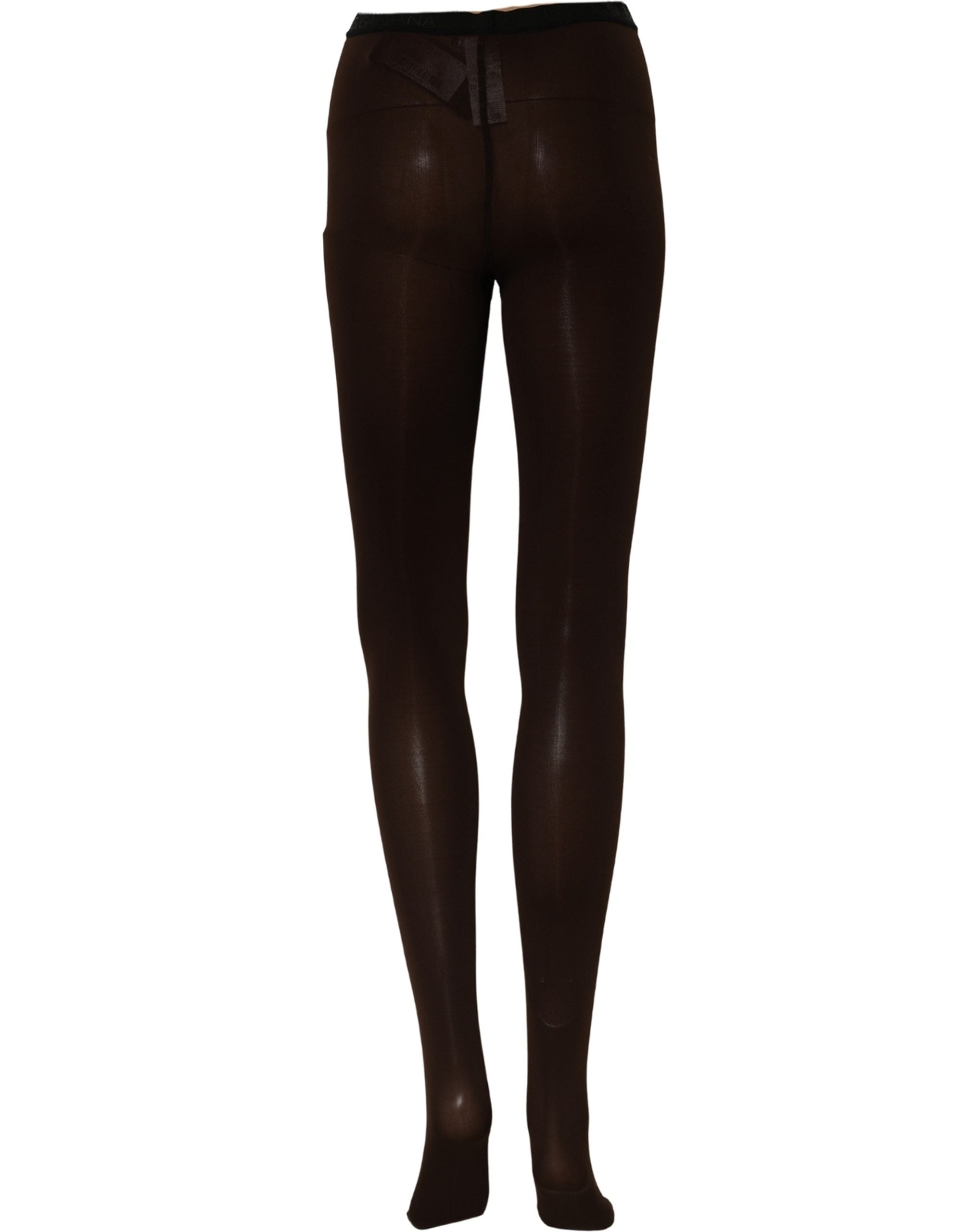 Dolce & Gabbana Brown Nylon Tights Stockings Pantyhose Socks Dolce & Gabbana