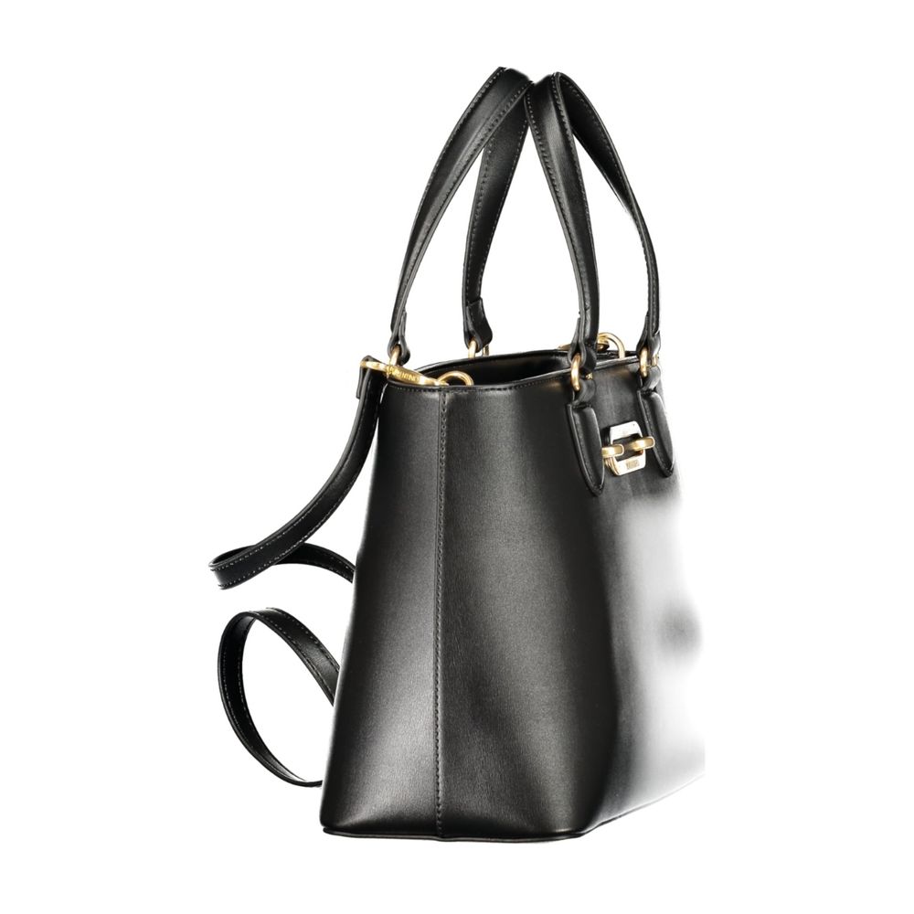 Mario Valentino Black Polyurethane Women's Bag Mario Valentino