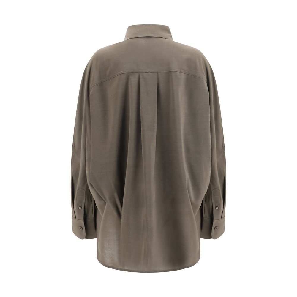 Jacquemus Gray Cotton Shirt Jacquemus