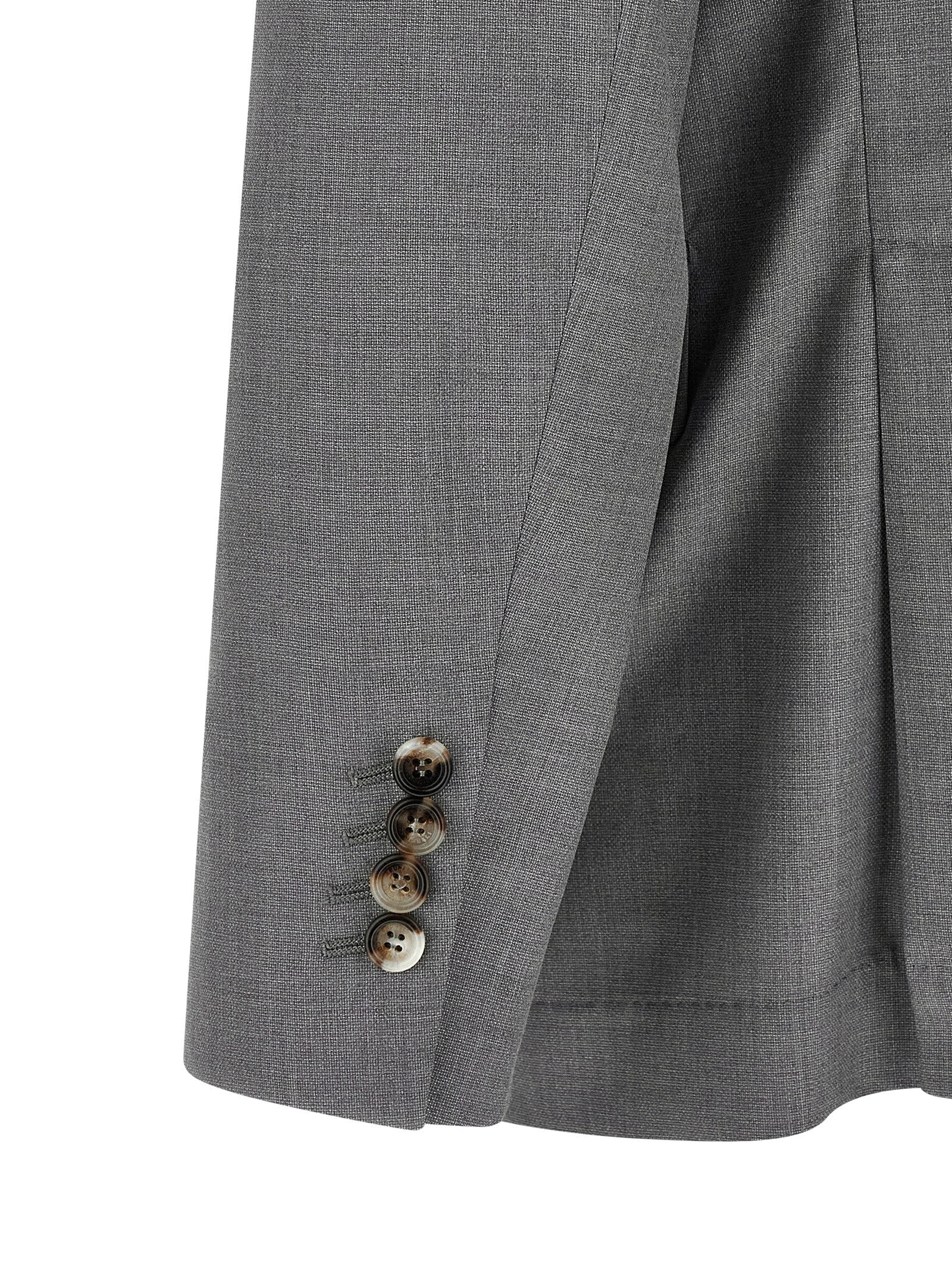 Brunello Cucinelli Gray Virgin Wool Blazer Brunello Cucinelli