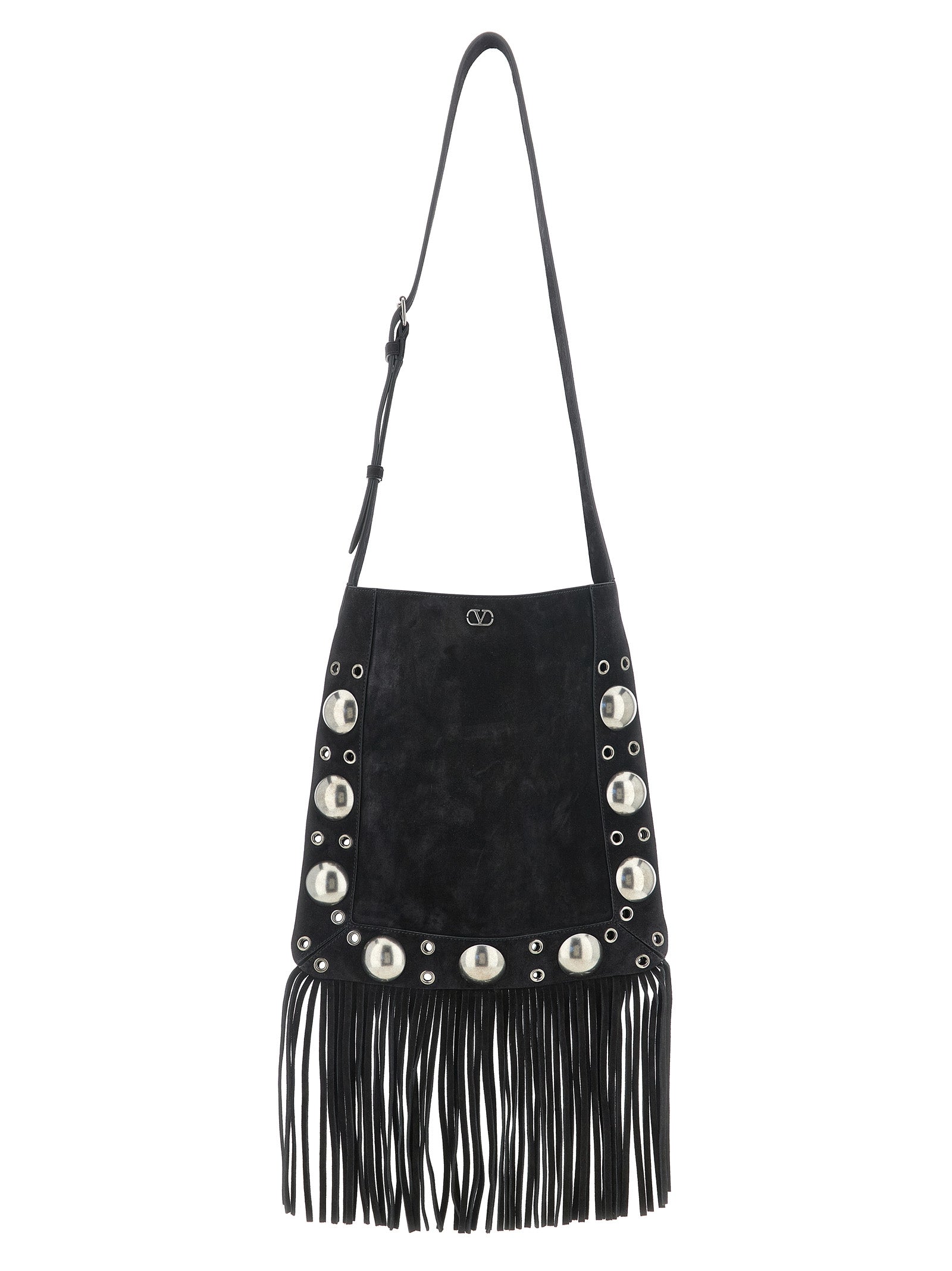 Valentino Garavani Black Calfskin Shoulder Bag Valentino Garavani