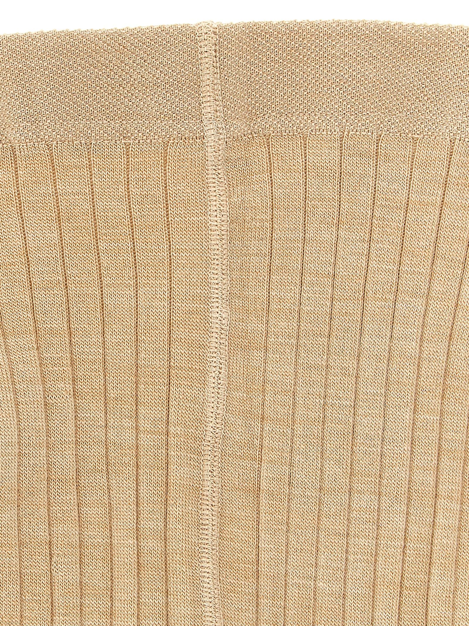 Jil Sander Beige Wool Socks Jil Sander
