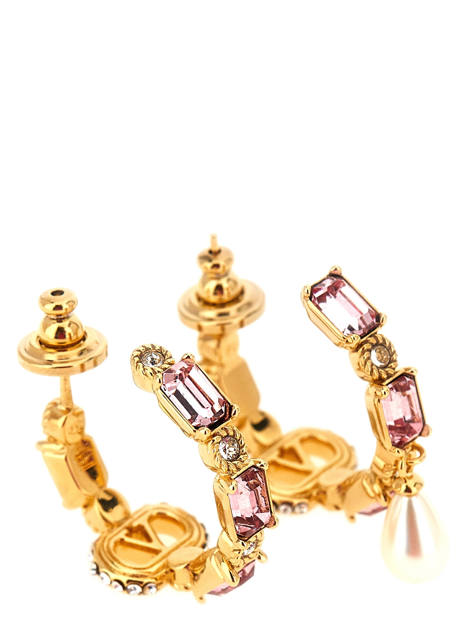 Valentino Garavani Gold Brass Earrings Valentino Garavani