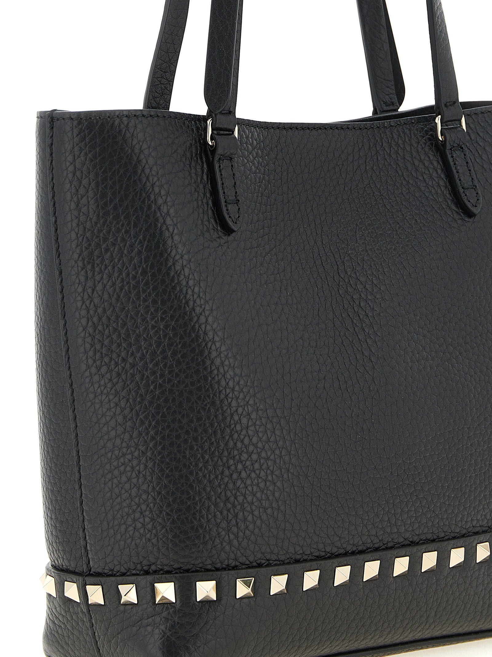 Valentino Garavani Black Calfskin Shoulder Bag Valentino Garavani