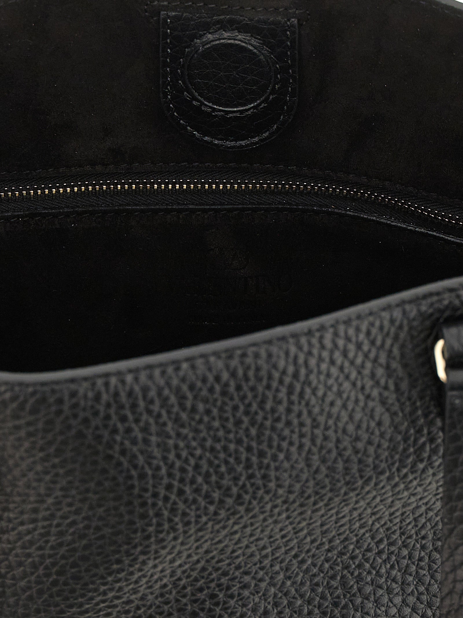 Valentino Garavani Black Calfskin Shoulder Bag Valentino Garavani