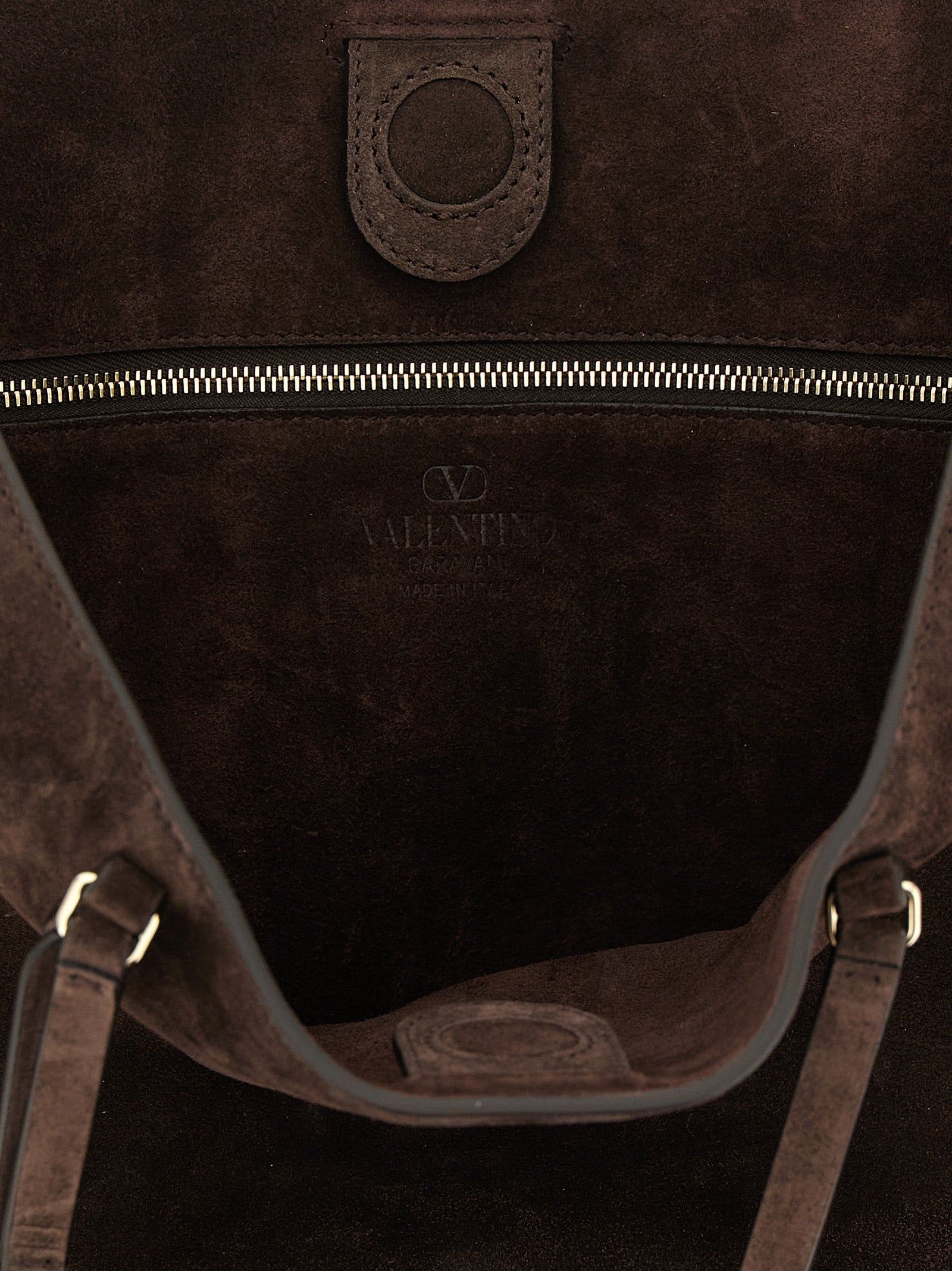 Valentino Garavani Brown Calfskin Shoulder Bag Valentino Garavani