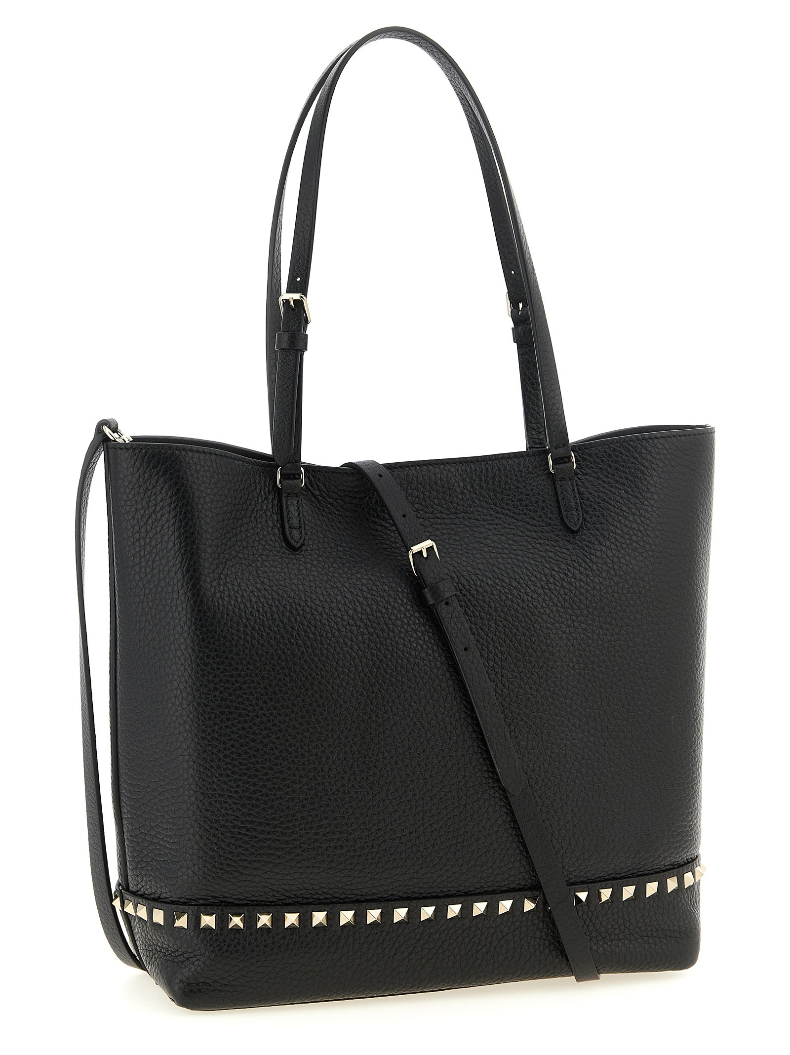 Valentino Garavani Black Calfskin Shoulder Bag Valentino Garavani