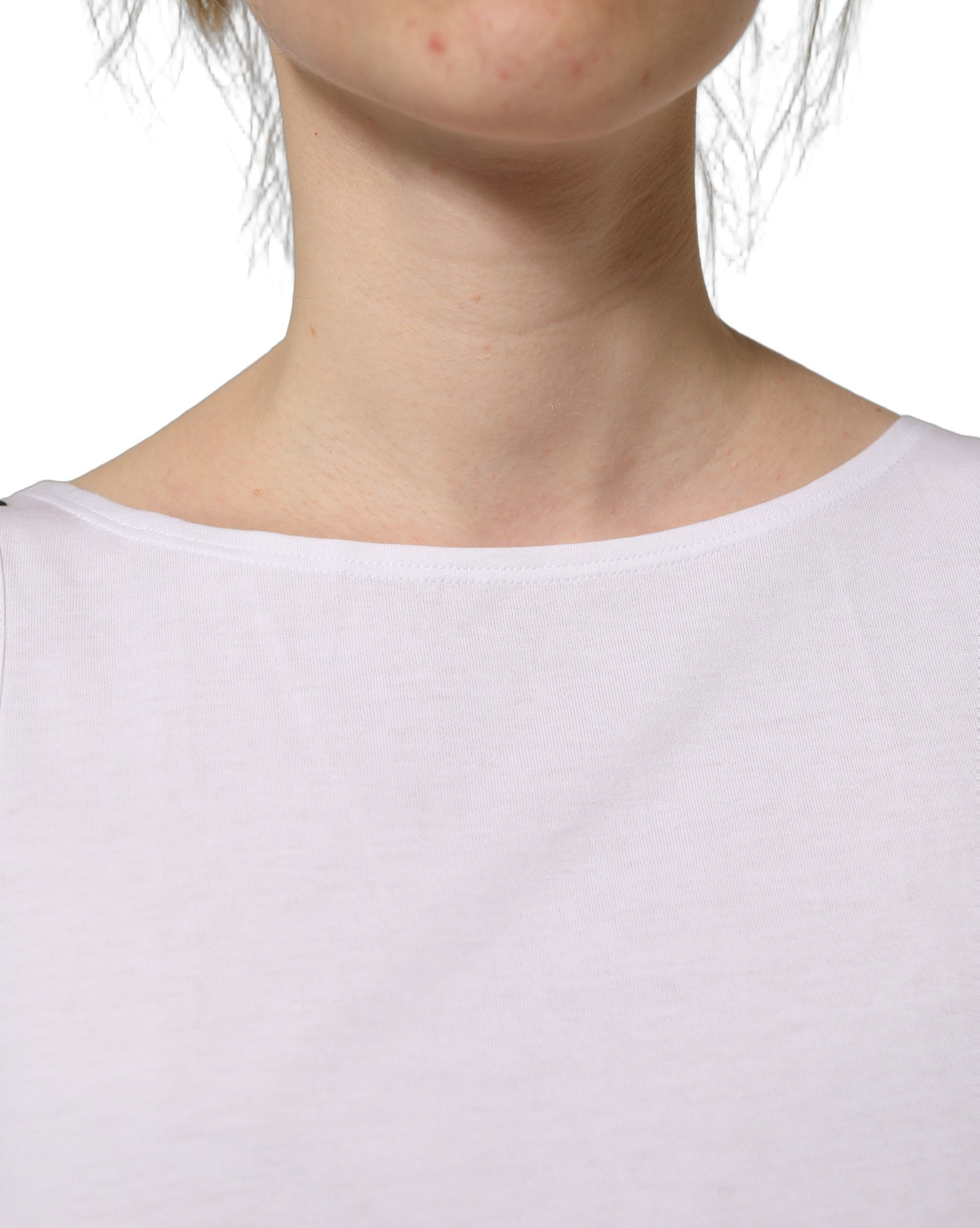 Dolce & Gabbana White Cotton Sleeveless Cropped Tank Top Dolce & Gabbana