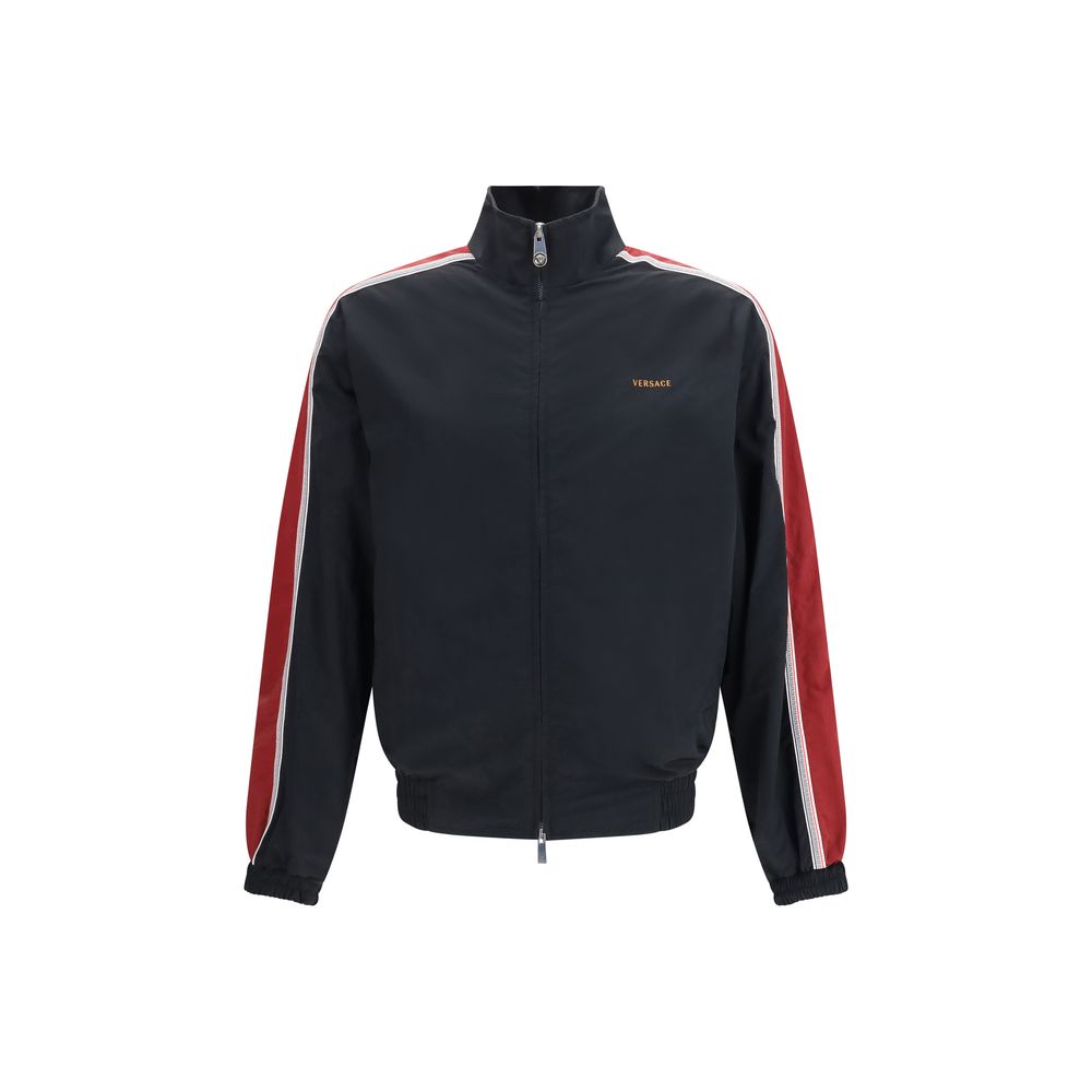 Versace Black Polyamide Bomber Versace