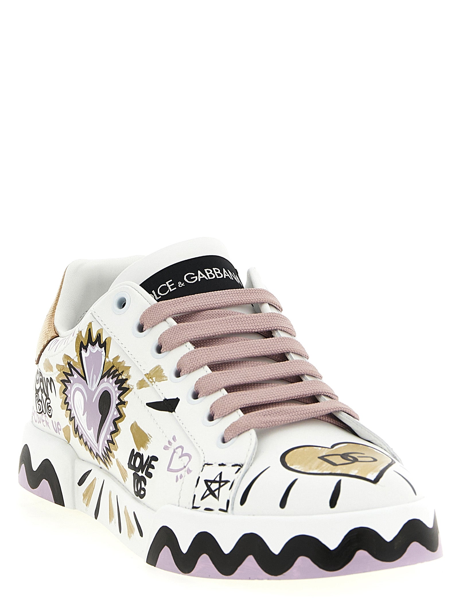 Dolce & Gabbana Multicolor Calfskin Low Top Sneakers Dolce & Gabbana