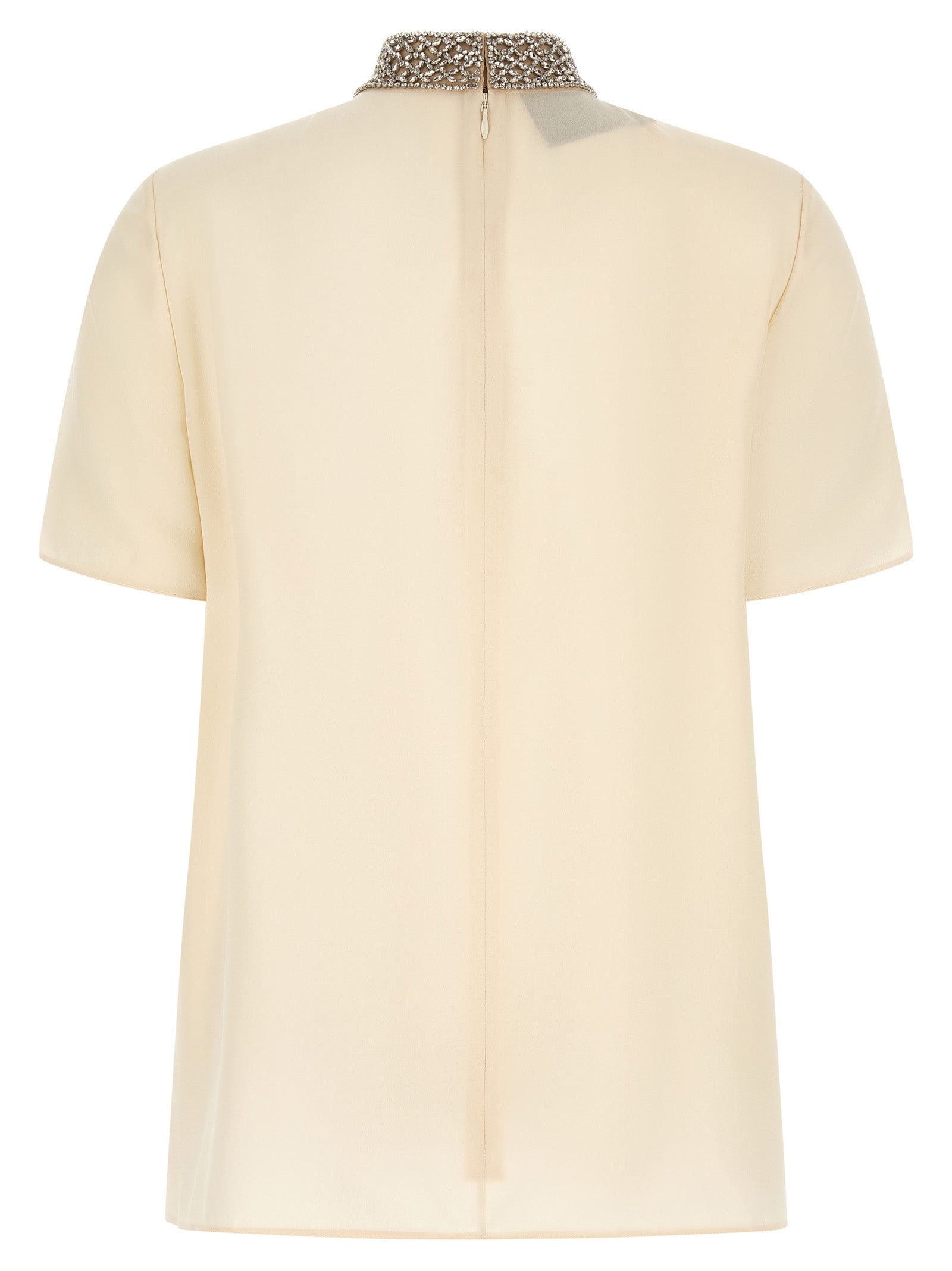 Valentino Garavani White Silk Tank Tops Valentino Garavani