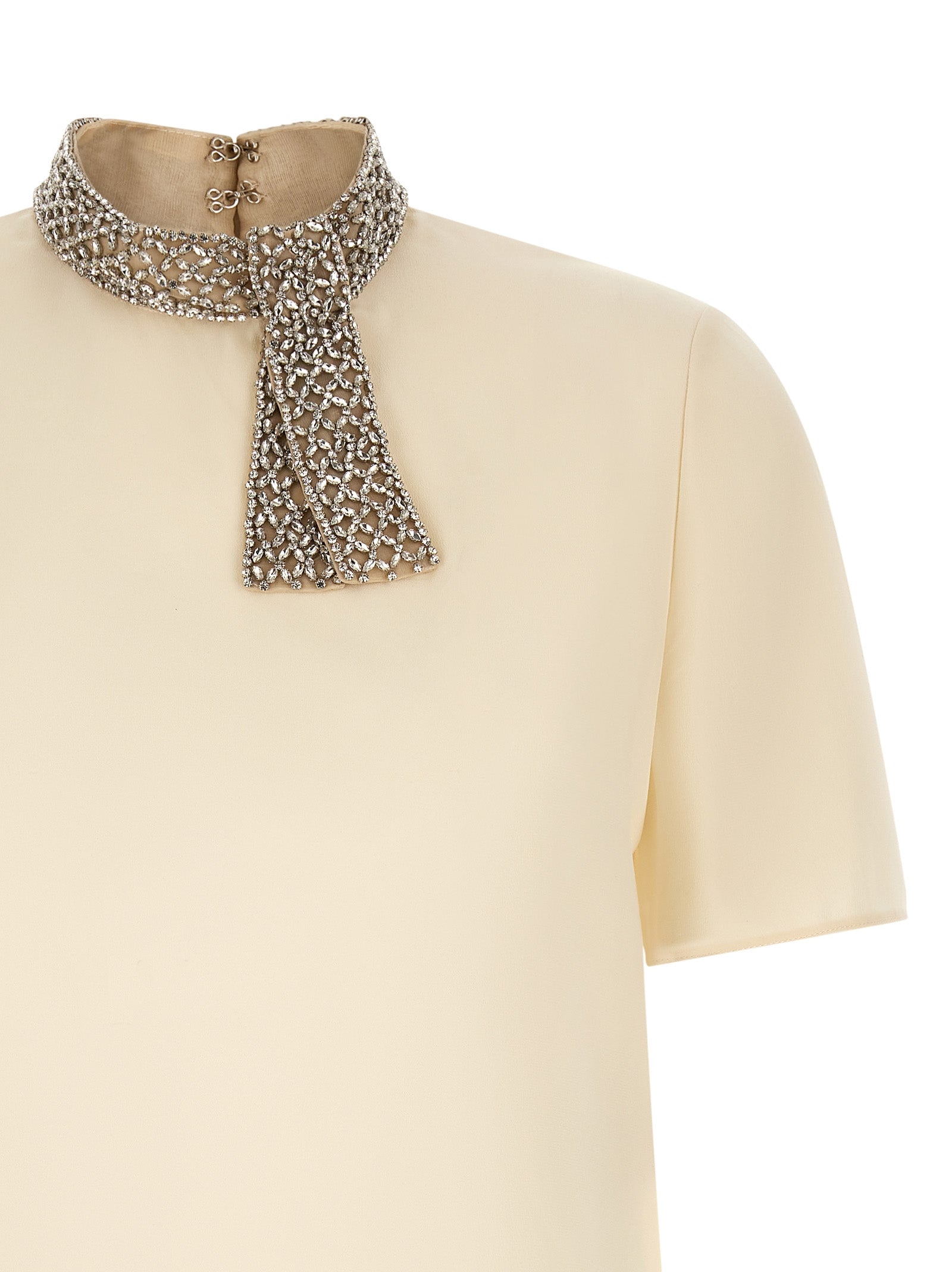 Valentino Garavani White Silk Tank Tops Valentino Garavani