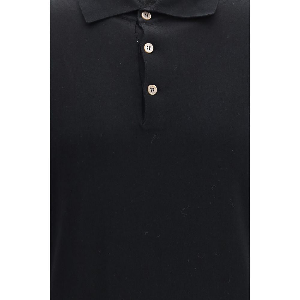 Brunello Cucinelli Black Cotton Long Sleeve T-Shirt Brunello Cucinelli