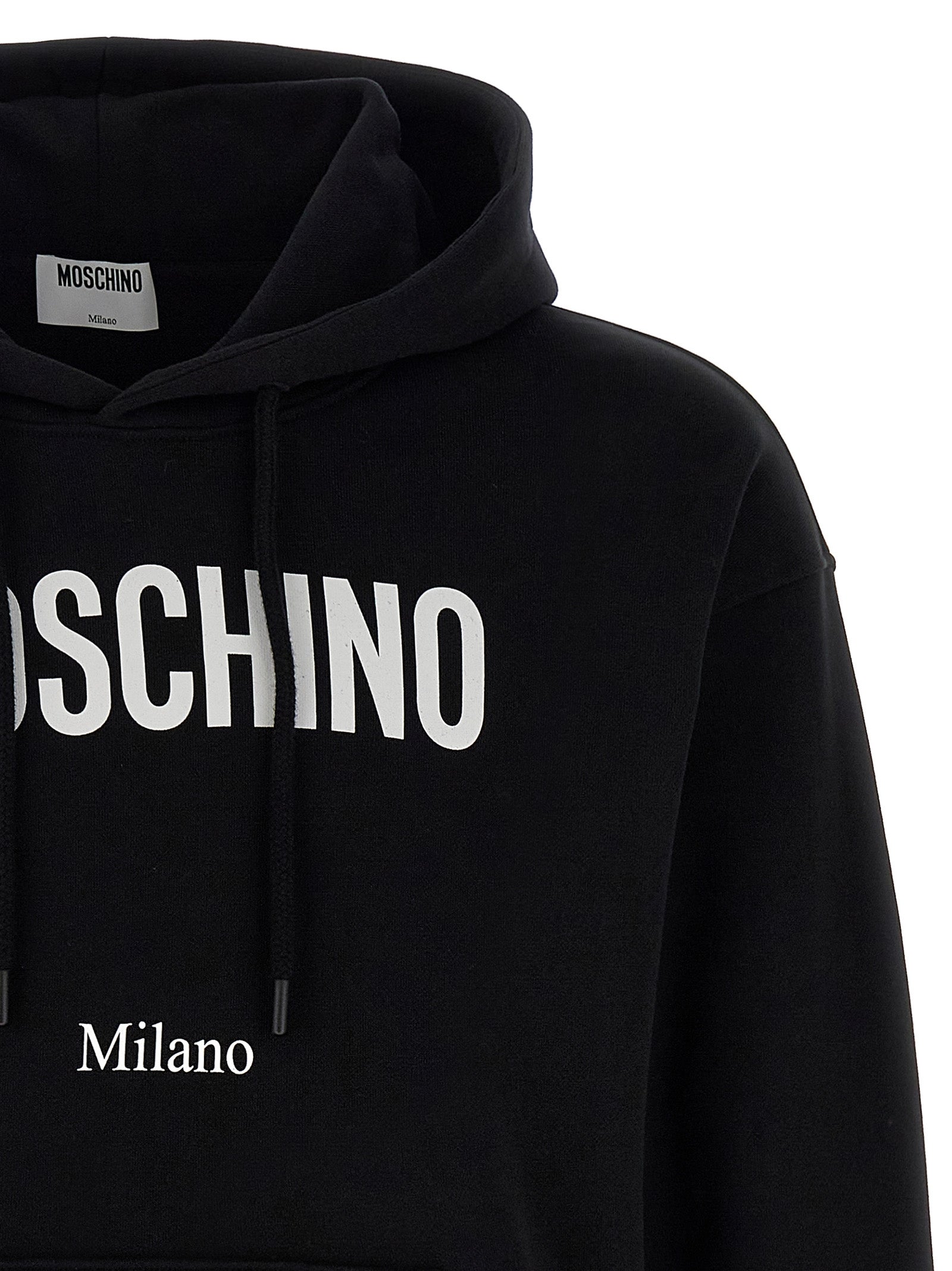 Moschino Black Cotton Sweatshirt Moschino