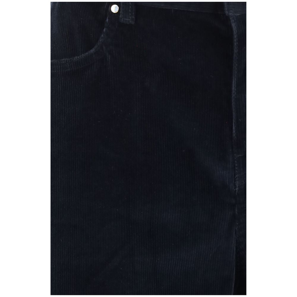 Max Mara Blue Cotton Casual Pants Max Mara