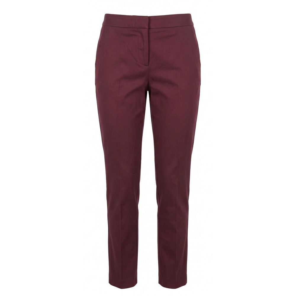 Trussardi Red Cotton Women Pants Trussardi
