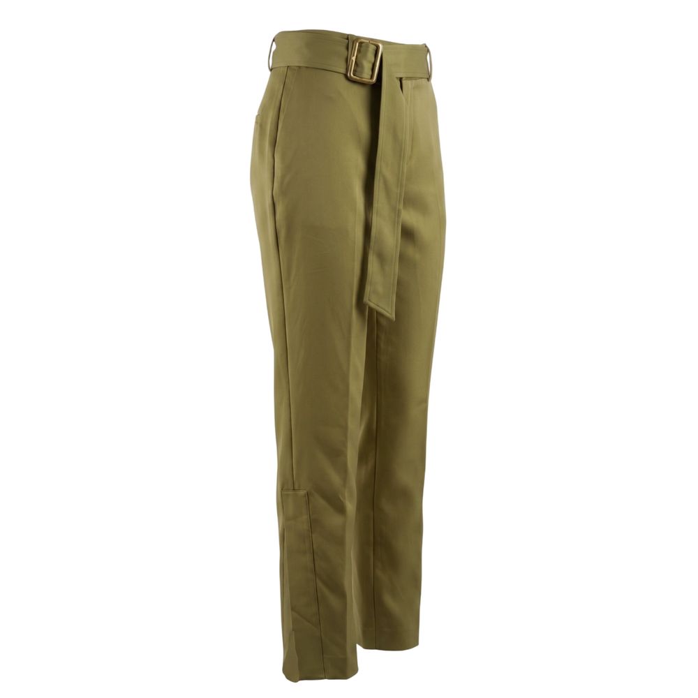 Trussardi Green Viscose Women Pants Trussardi