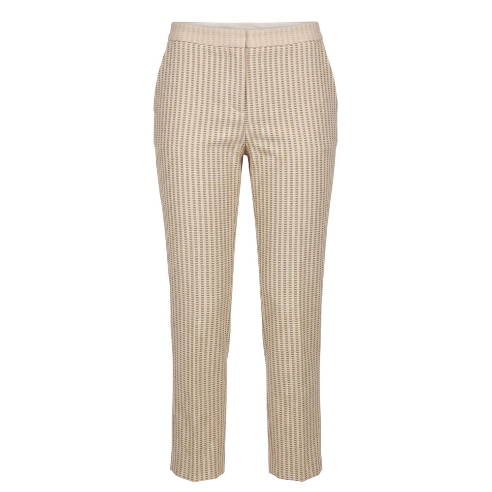 Trussardi Beige Viscose Women Pants Trussardi