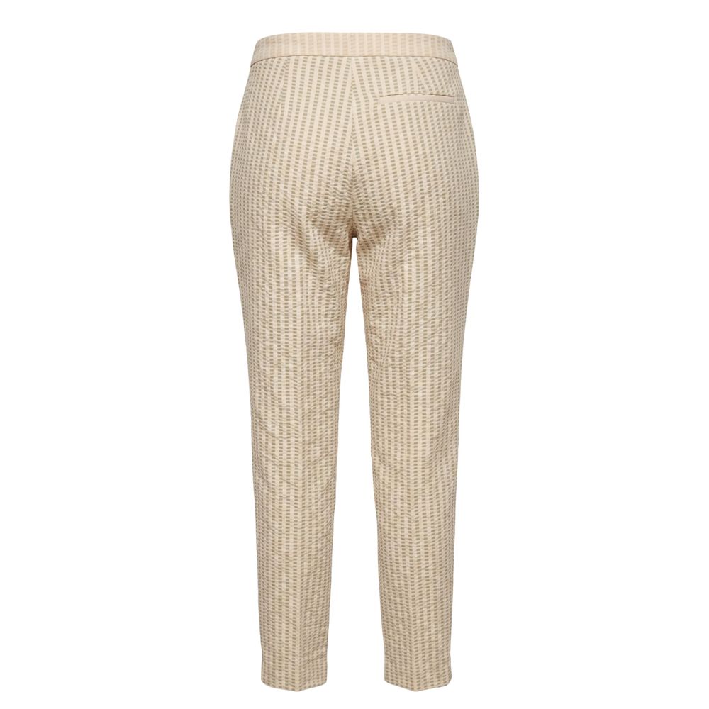 Trussardi Beige Viscose Women Pants Trussardi