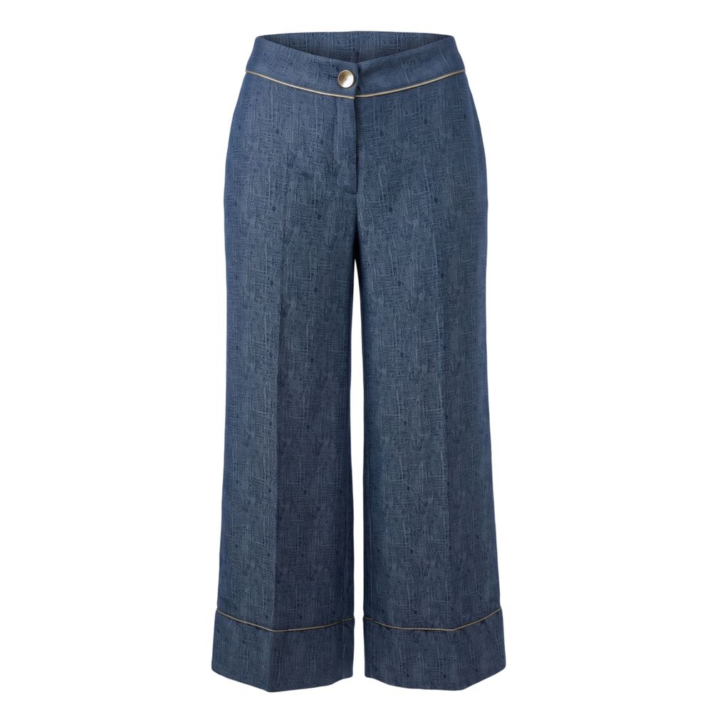 Trussardi Blue Viscose Women Pants Trussardi