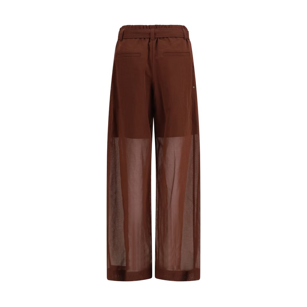 Brunello Cucinelli Brown Cotton Casual Pants Brunello Cucinelli