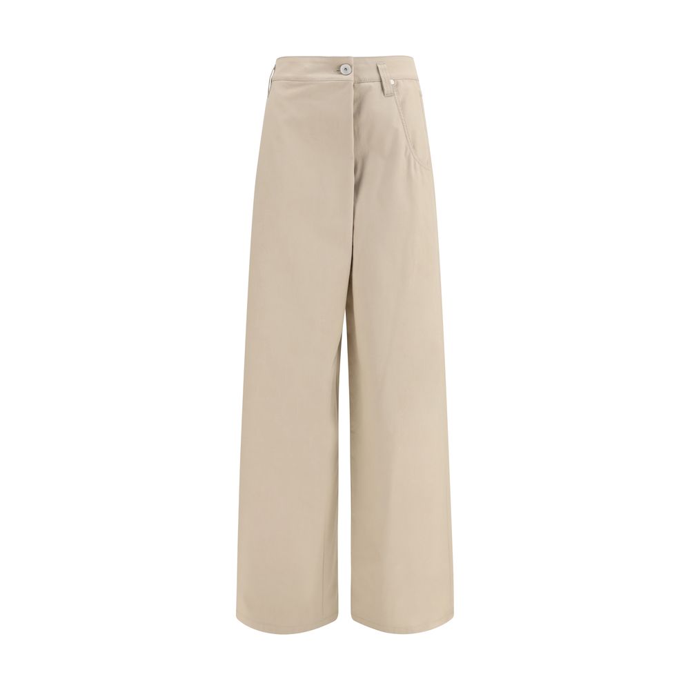 Brunello Cucinelli Beige Cotton Casual Pants Brunello Cucinelli