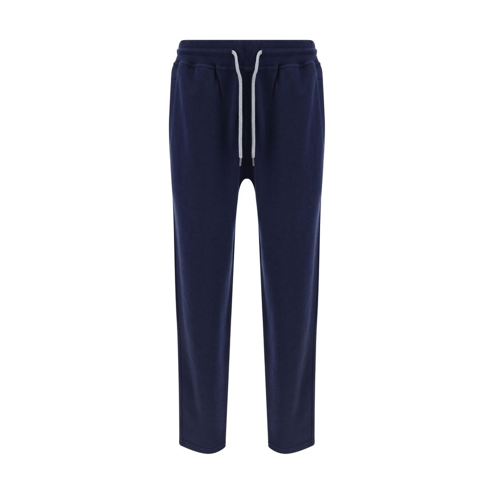 Brunello Cucinelli Blue Cotton Joggers (Workout Pants) Brunello Cucinelli