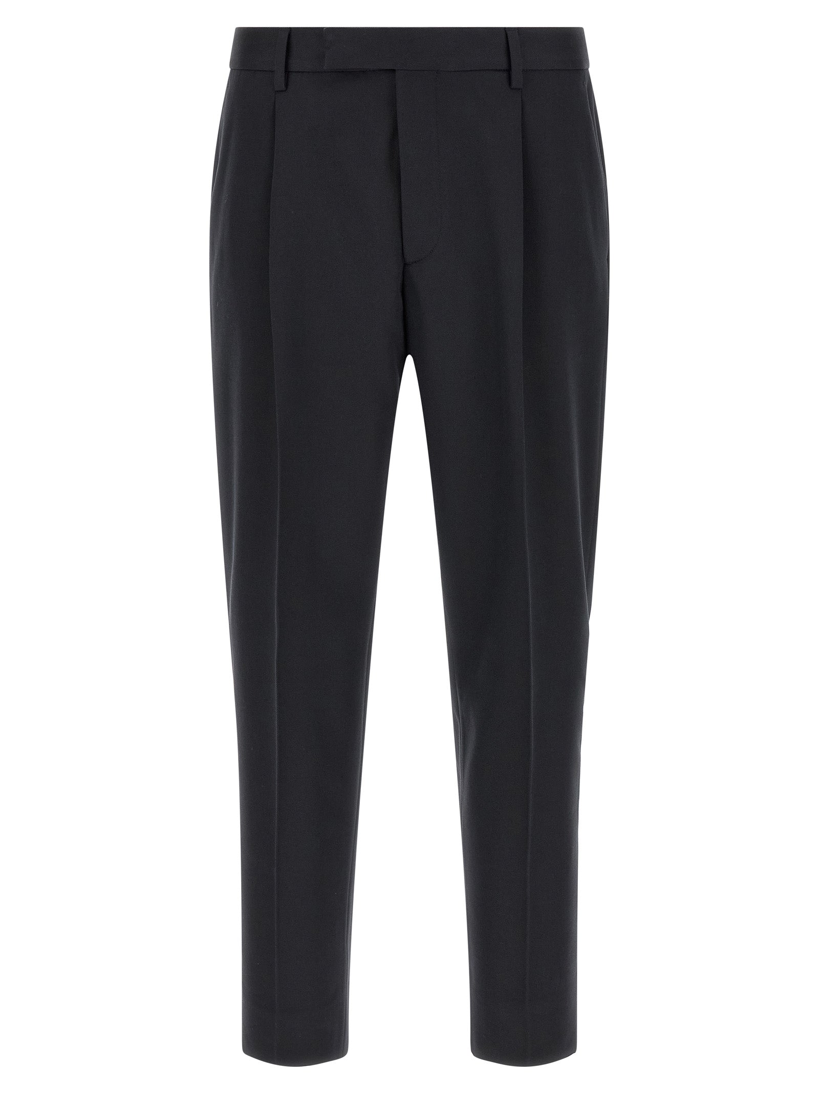 ZEGNA Blue Cotton Dress Pants ZEGNA