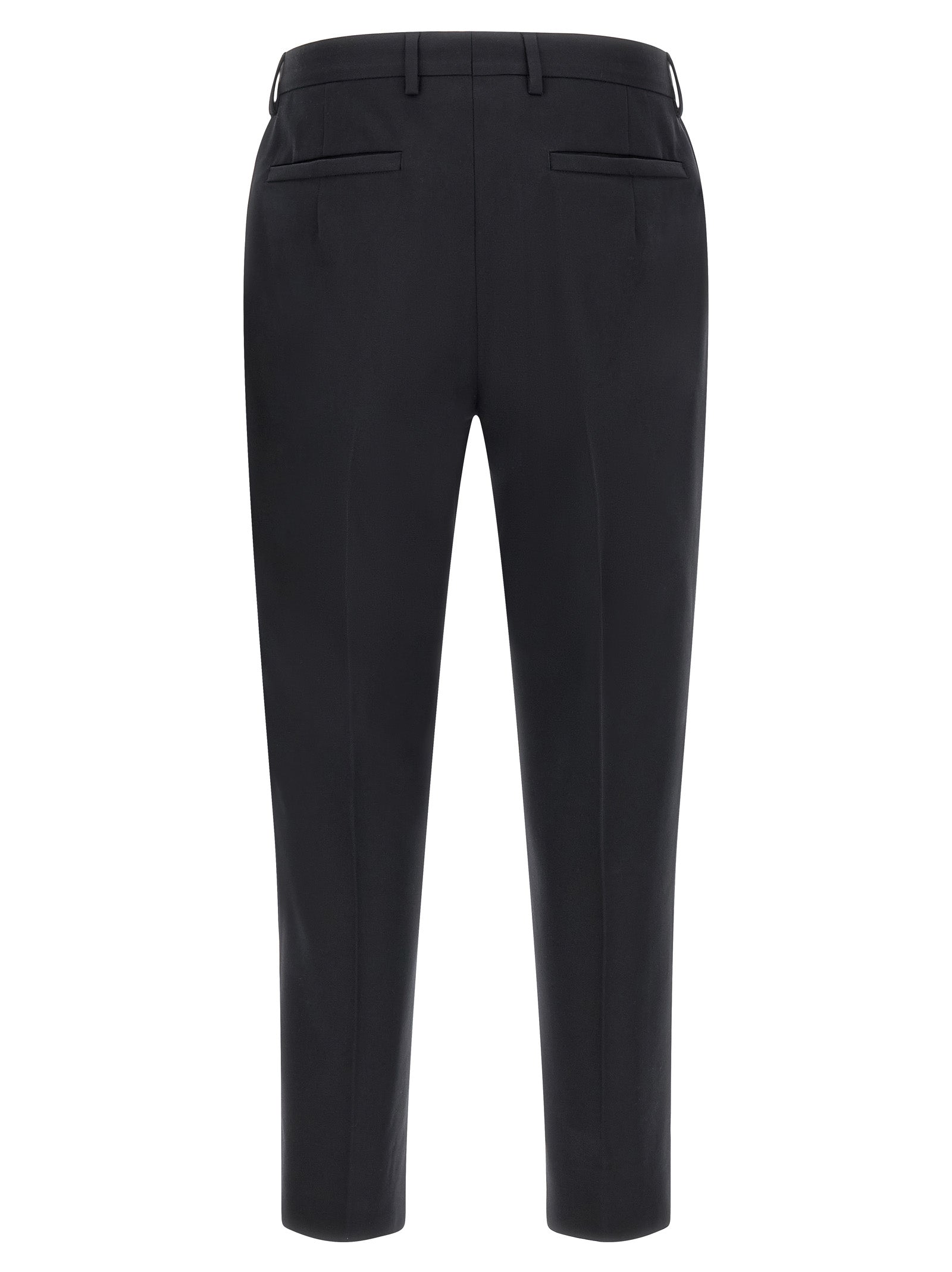 ZEGNA Blue Cotton Dress Pants ZEGNA