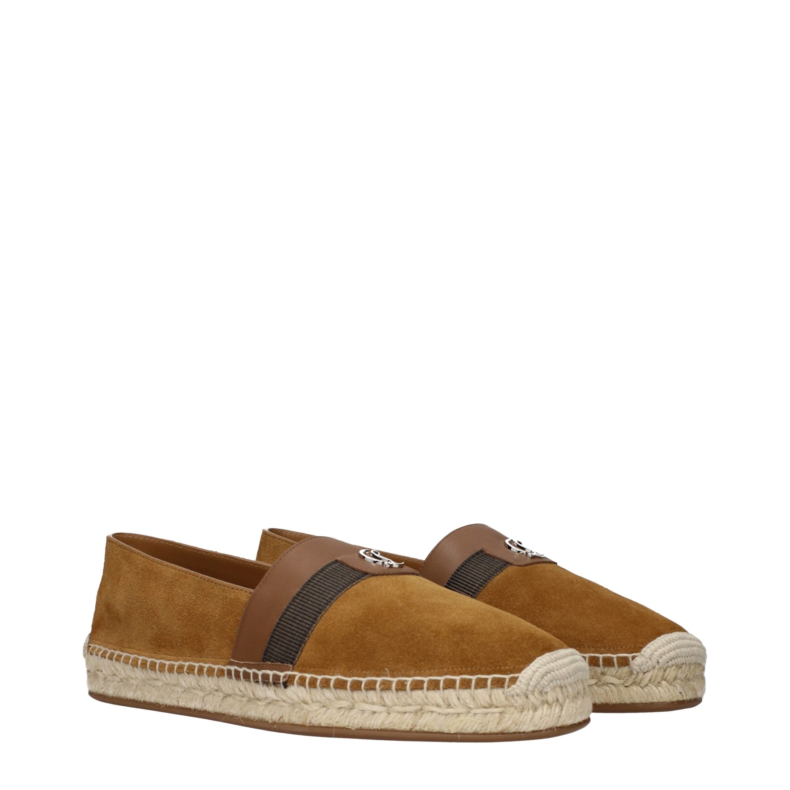 Christian Louboutin Brown Leather Espadrilles Christian Louboutin